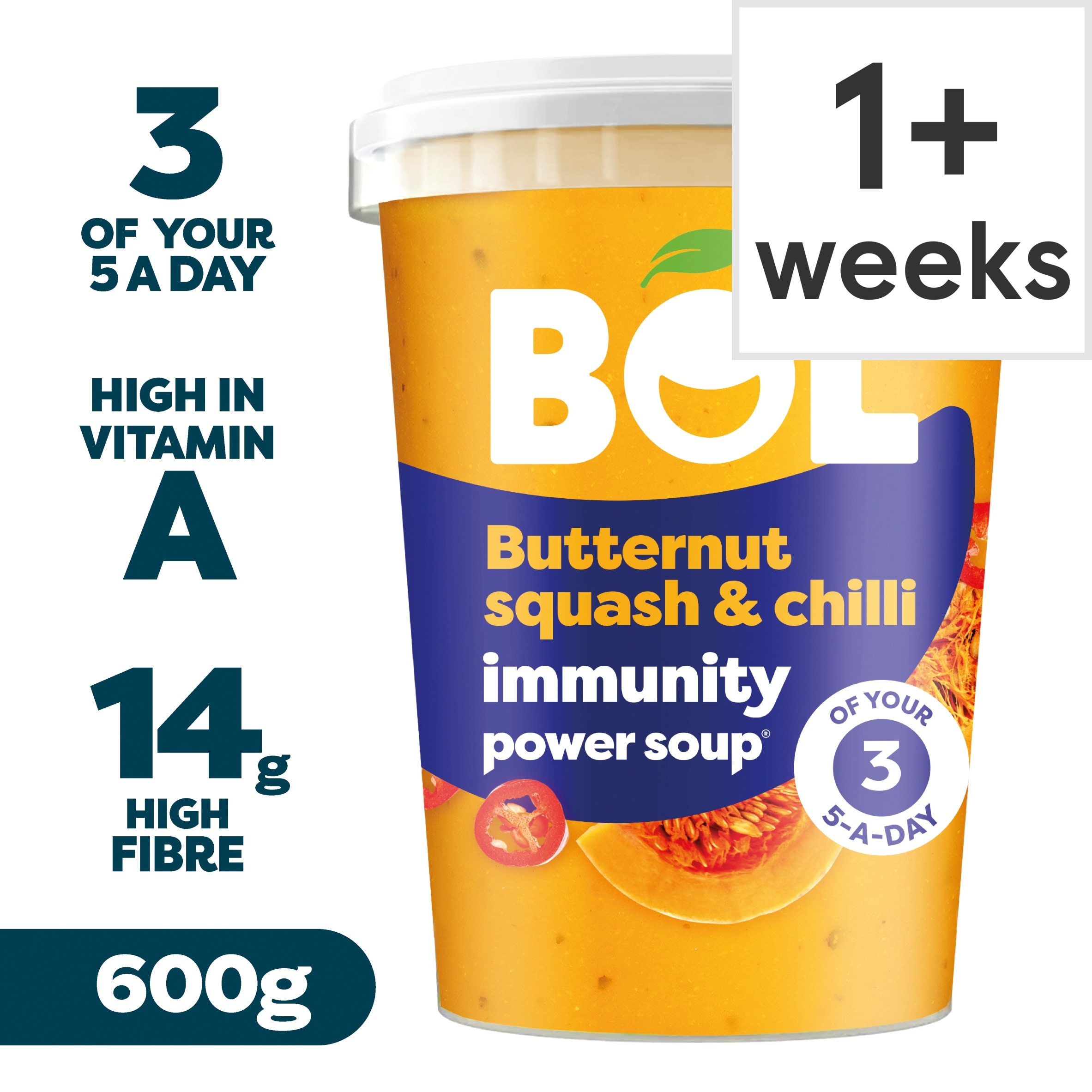 BOL Butternut Squash & Chilli Power Soup 600g