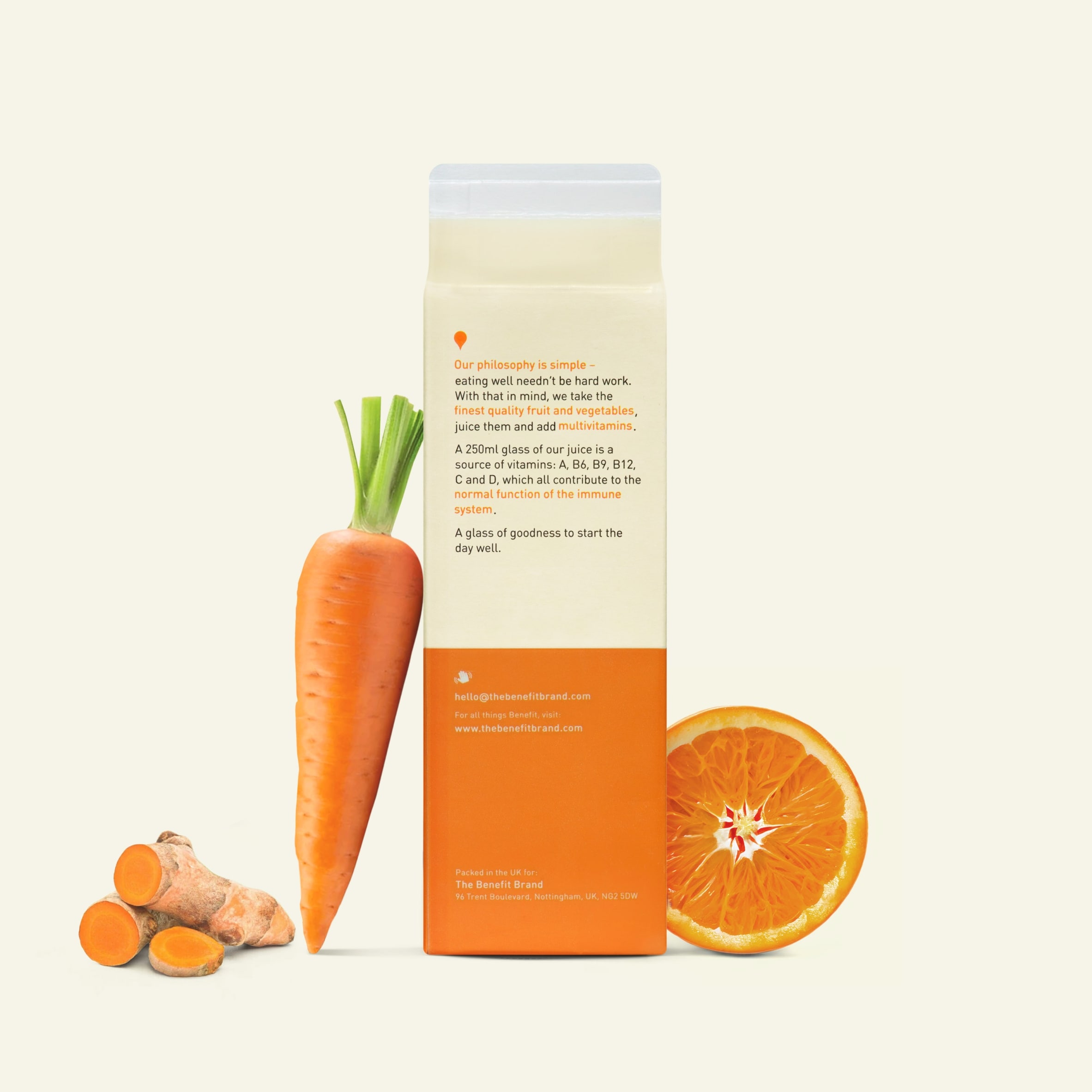 Benefit 100% Pure Juice Carrot, Orange & Turmeric + Multivitamins 1 Litre thumbnail 3