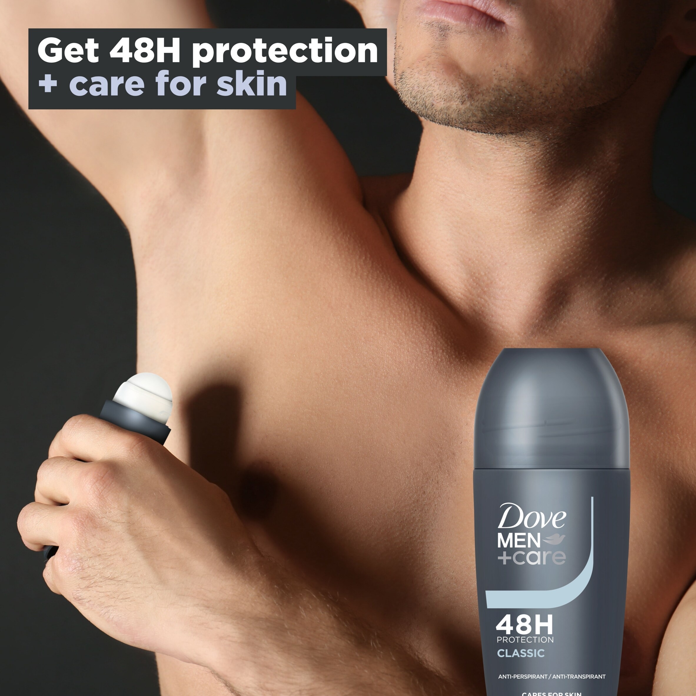 Dove Men+Care 48h Classic Roll On Antiperspirant Deodorant 50ml thumbnail 3