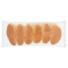 Tesco White Finger Rolls 6 Pack thumbnail 2