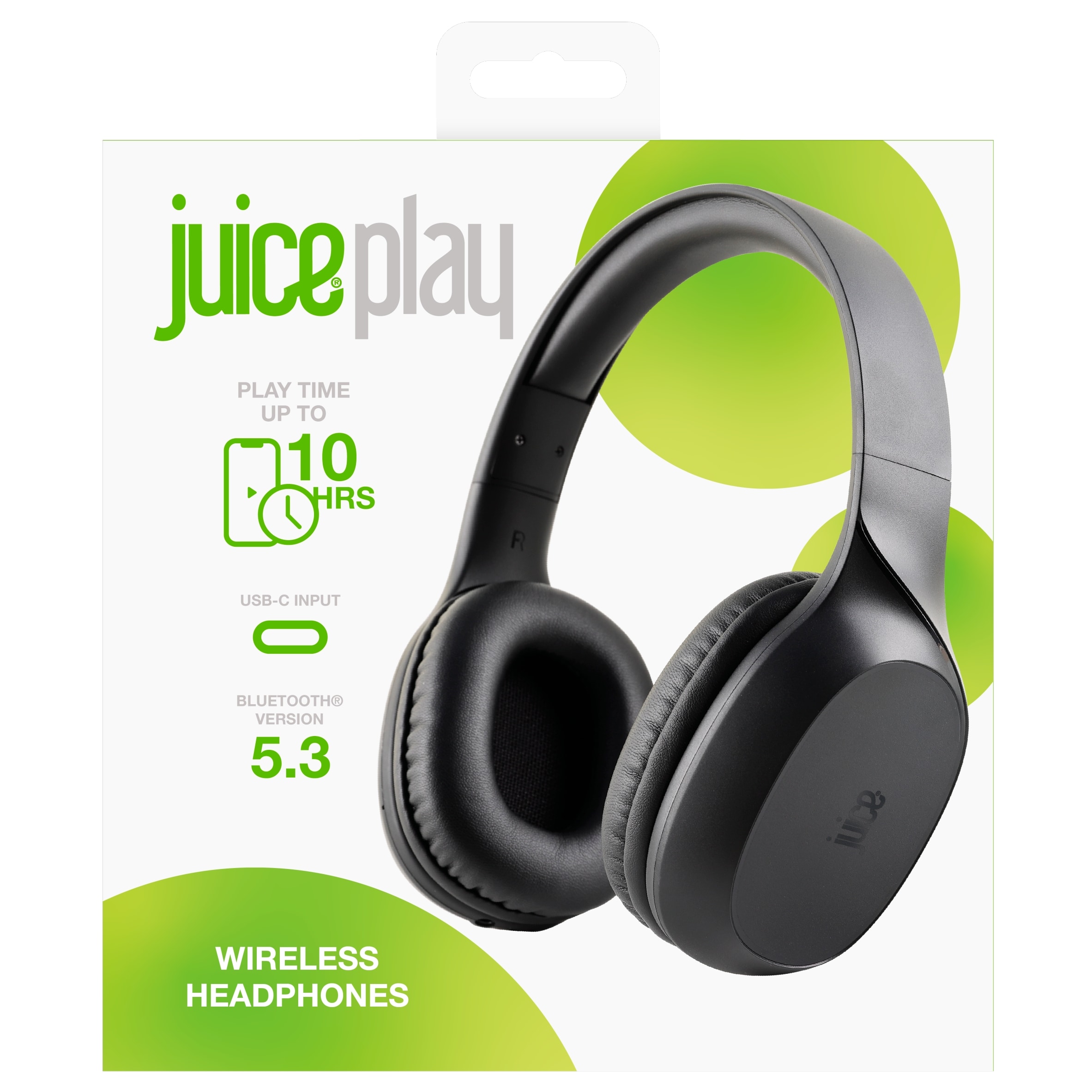 Juice Wired On Ear Headphones Black