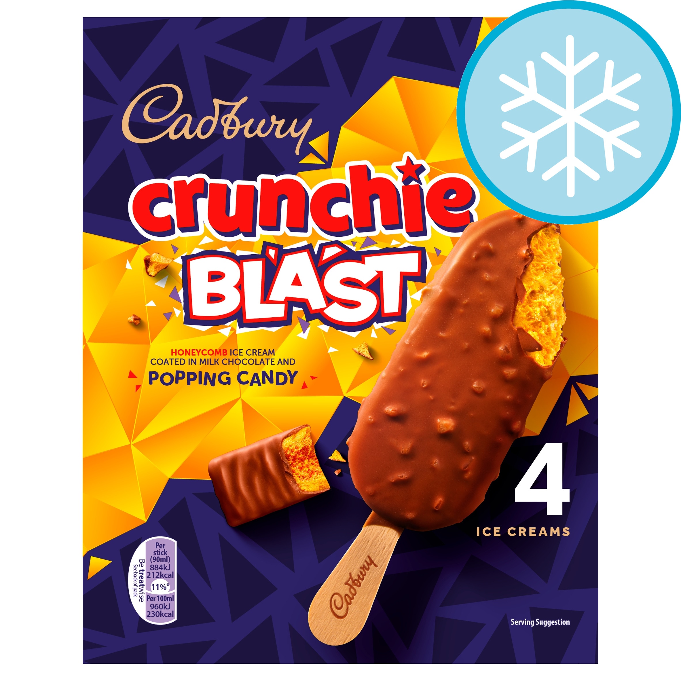 Cadbury Crunchie Blast Ice Cream