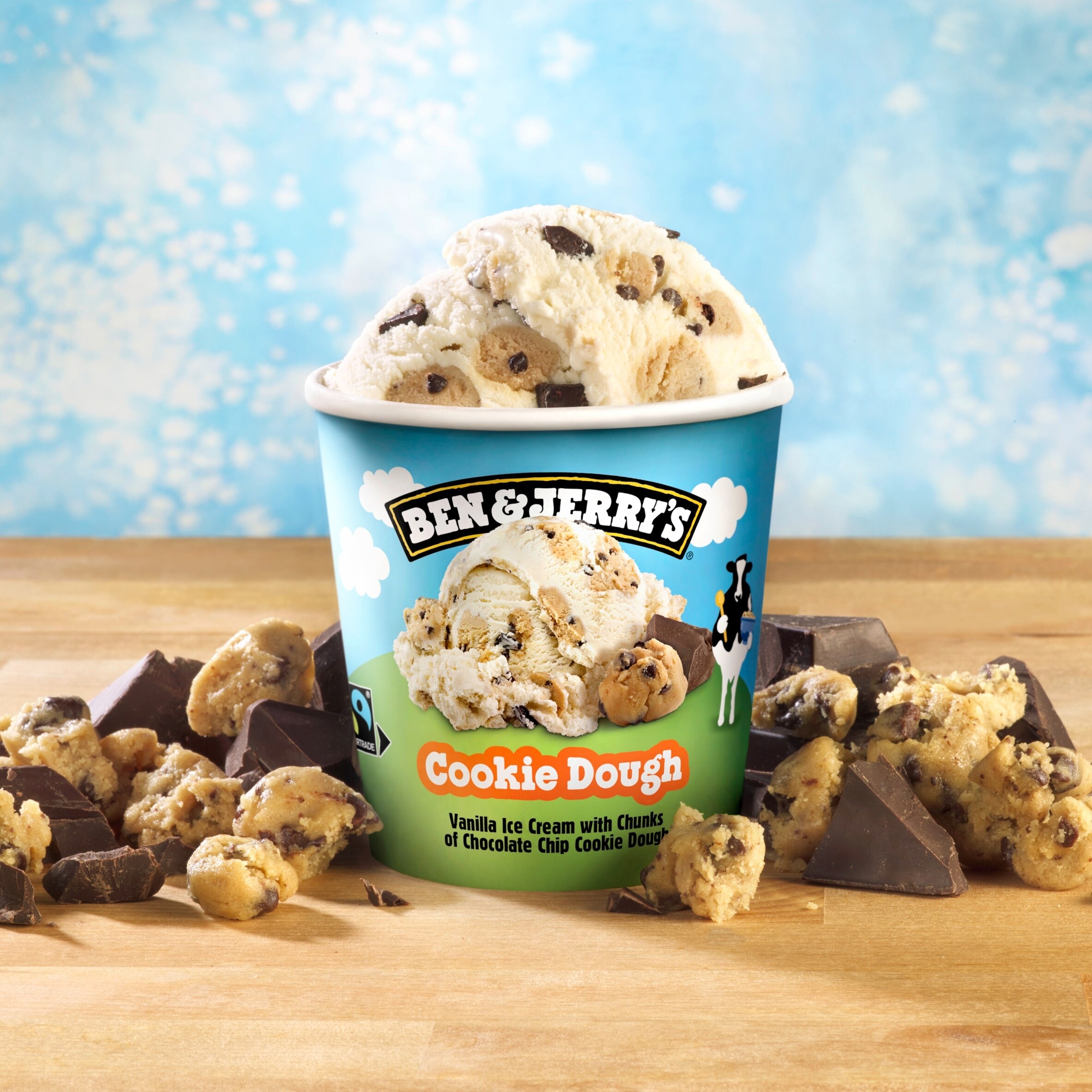Ben & Jerry's Cookie Dough Vanilla Ice Cream Tub 465ml thumbnail 5