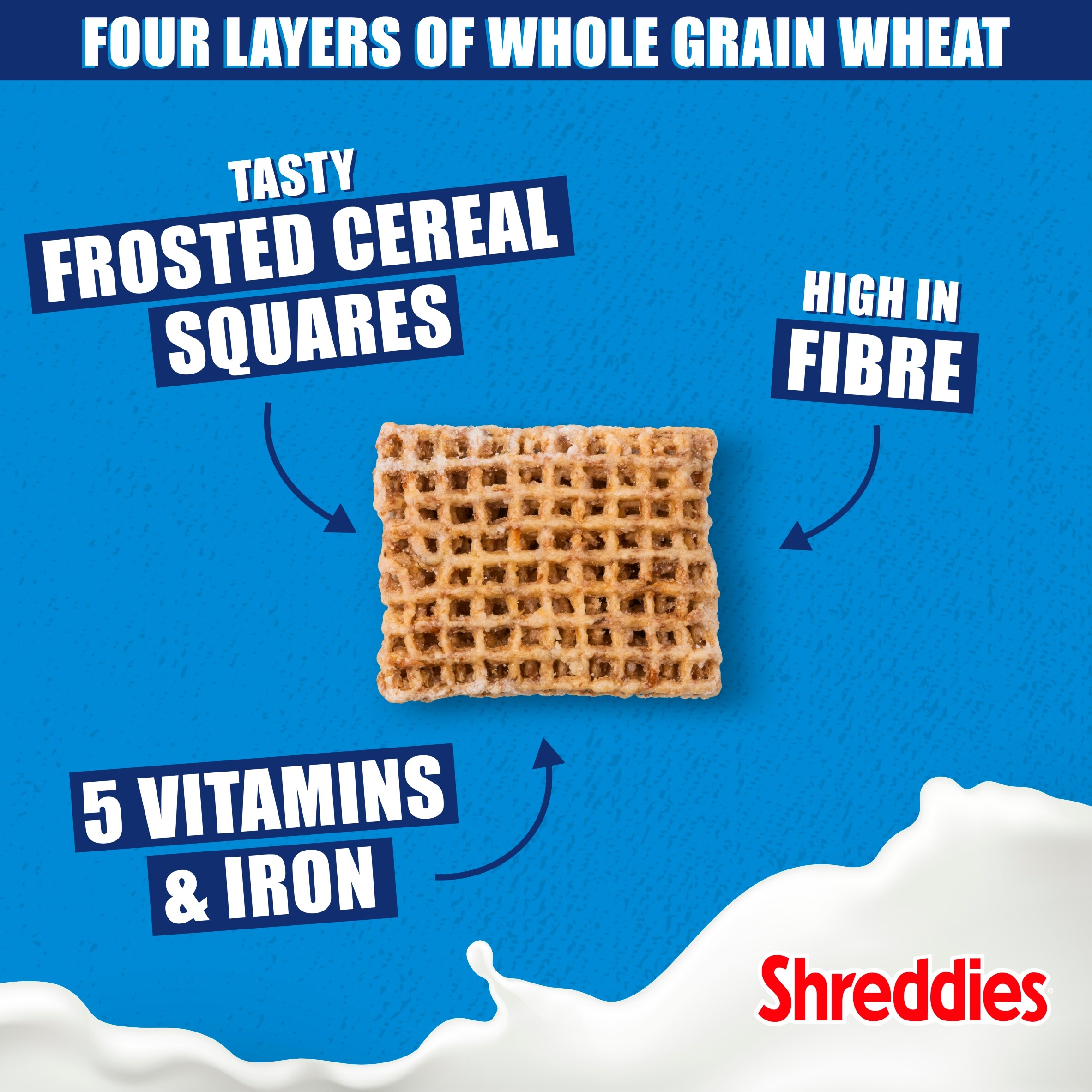 Nestlé Shreddies Frosted Malted Wheats Breakfast Cereal 600g thumbnail 2