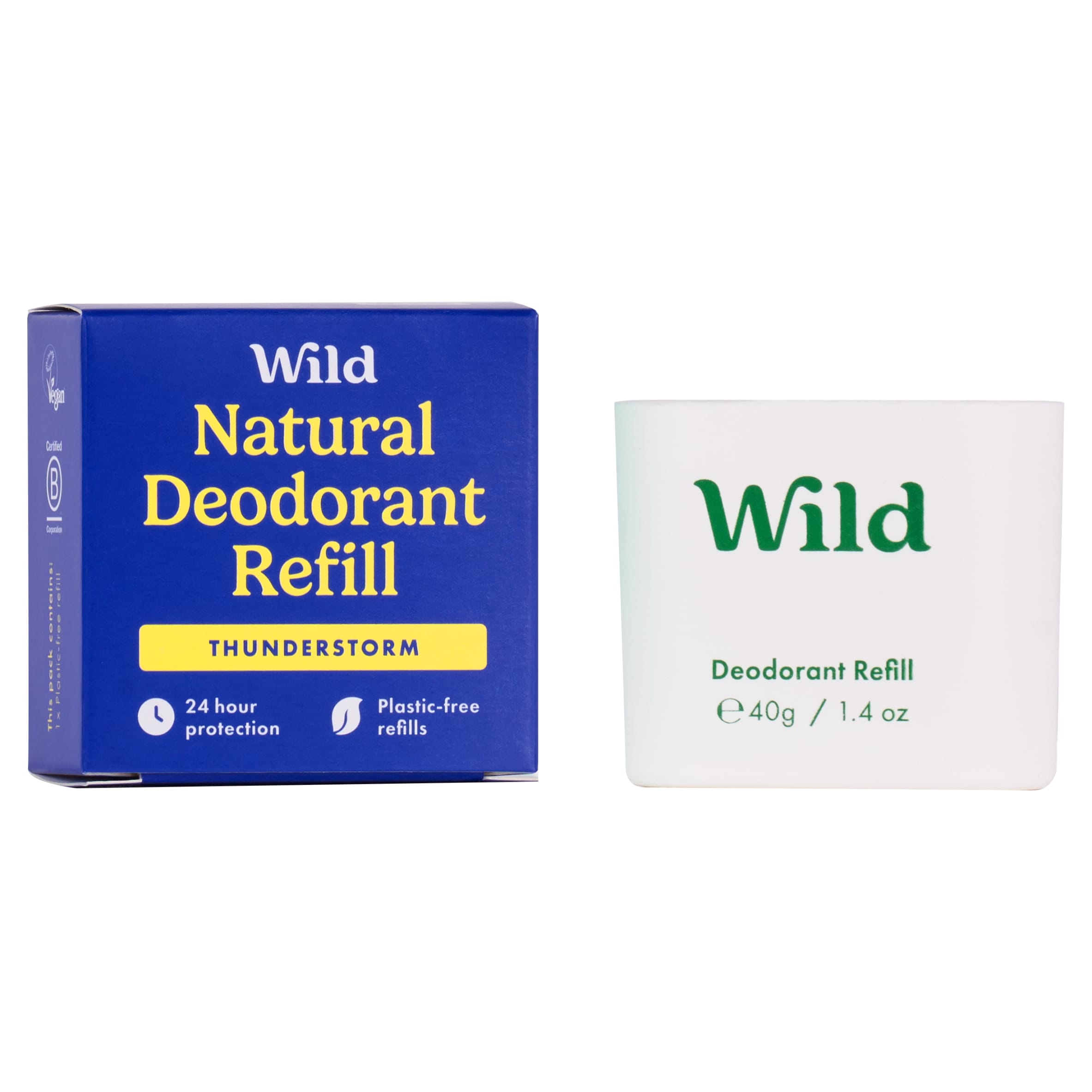 Wild Natural Deodorant Refill Thunderstorm 40g  thumbnail 2
