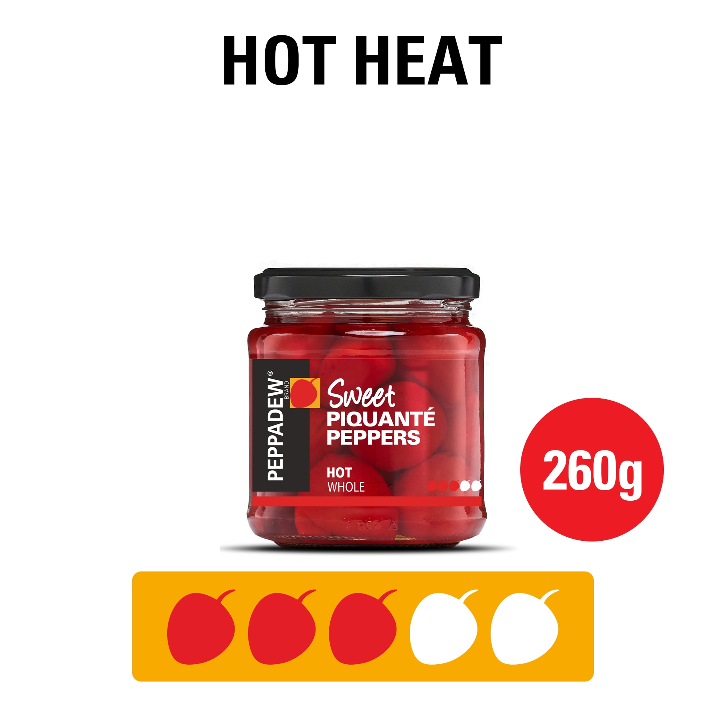 Peppadew Sweet Piquante Peppers Hot Whole 260g thumbnail 2