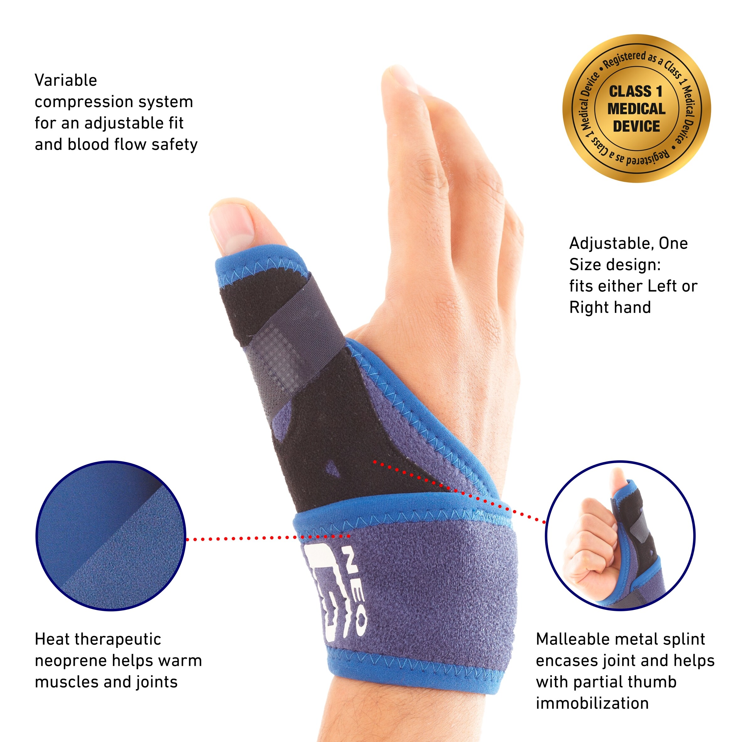 Neo G Easy-fit Thumb Brace One Size thumbnail 2