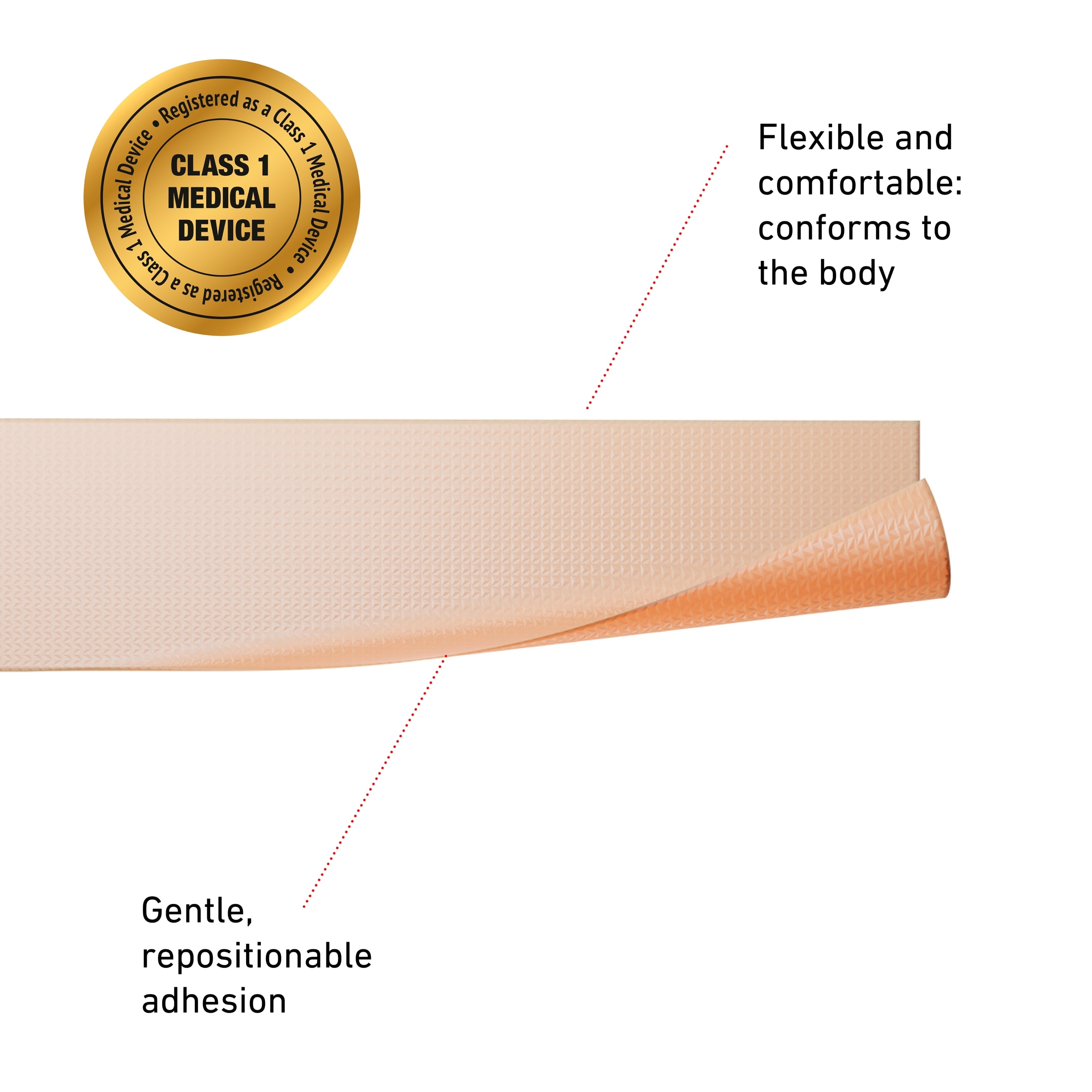 Neo G Opti-Heal Soft Silicone Medical Tape 2.5cm X 3m thumbnail 3
