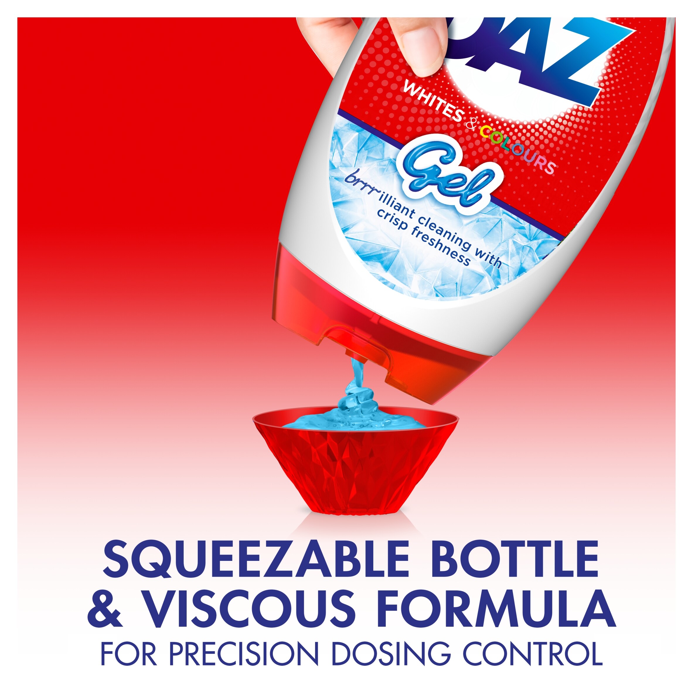 Daz Washing Liquid Gel Whites & Colours 25 washes 875ml thumbnail 4