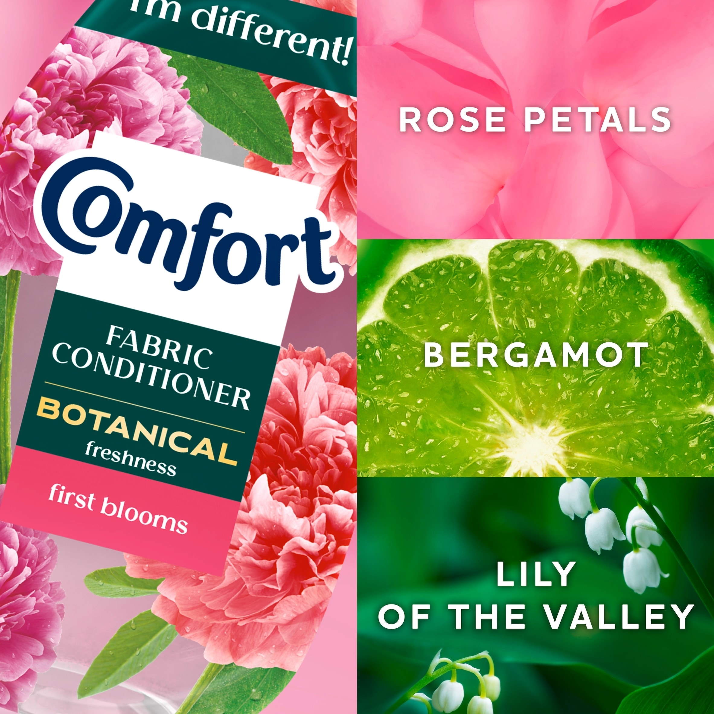 Comfort Botanical First Blooms Fabric Conditioner 64 Wash 960ml thumbnail 2