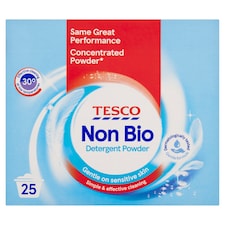 Tesco Non Bio Detergent Powder 25 Wash 1.25kg