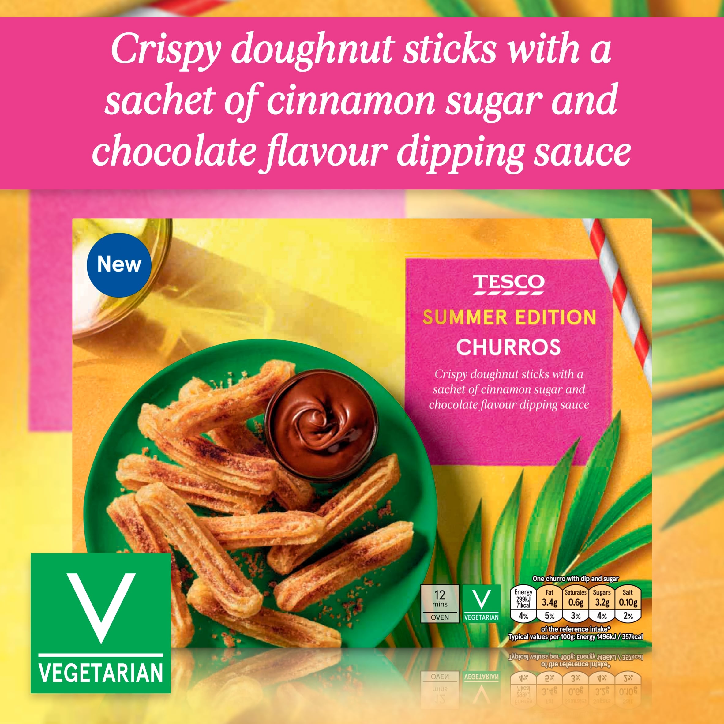 Tesco Mini Churros 205g thumbnail 2