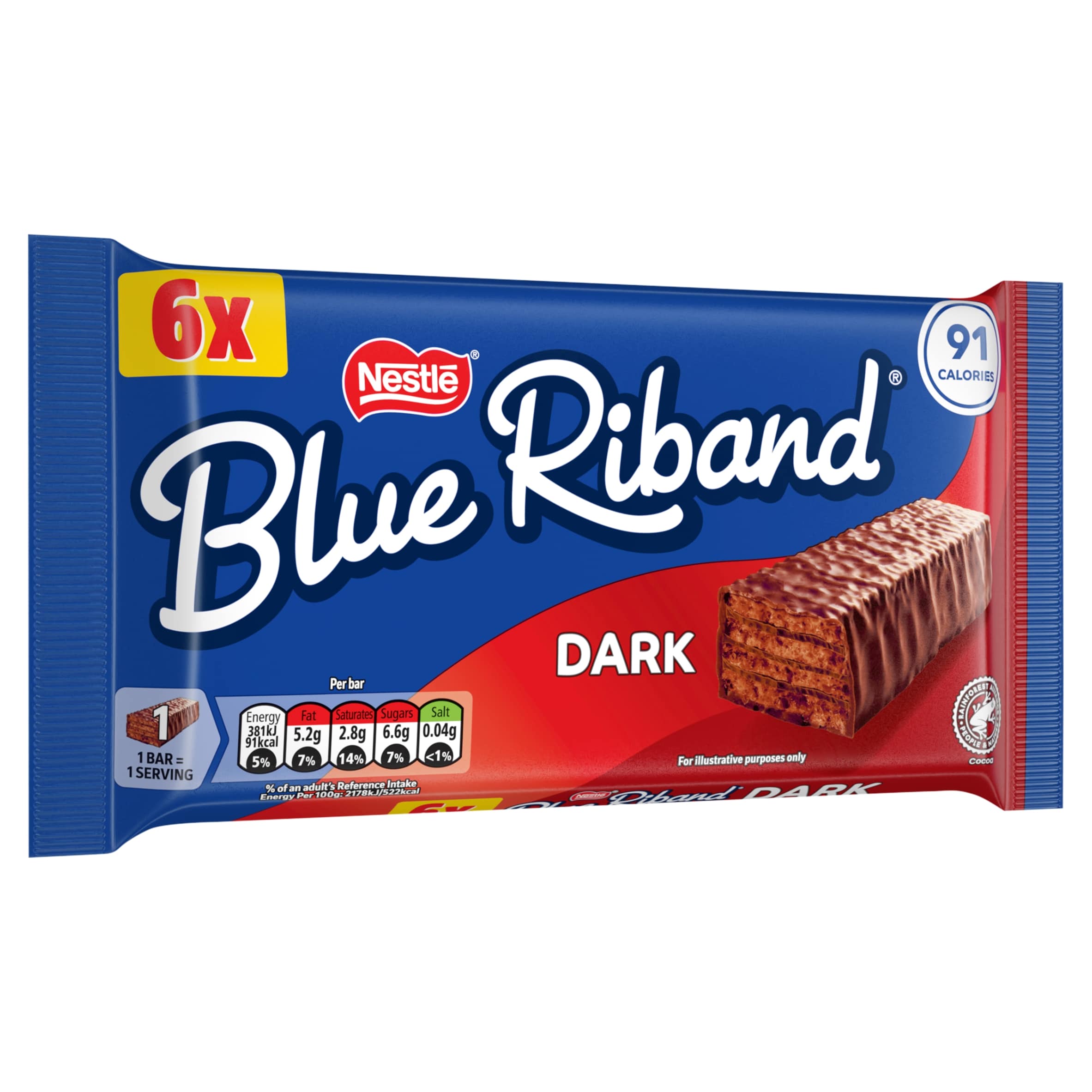 Blue Riband Dark Chocolate Wafer Bars 6 x 17.5g thumbnail 2