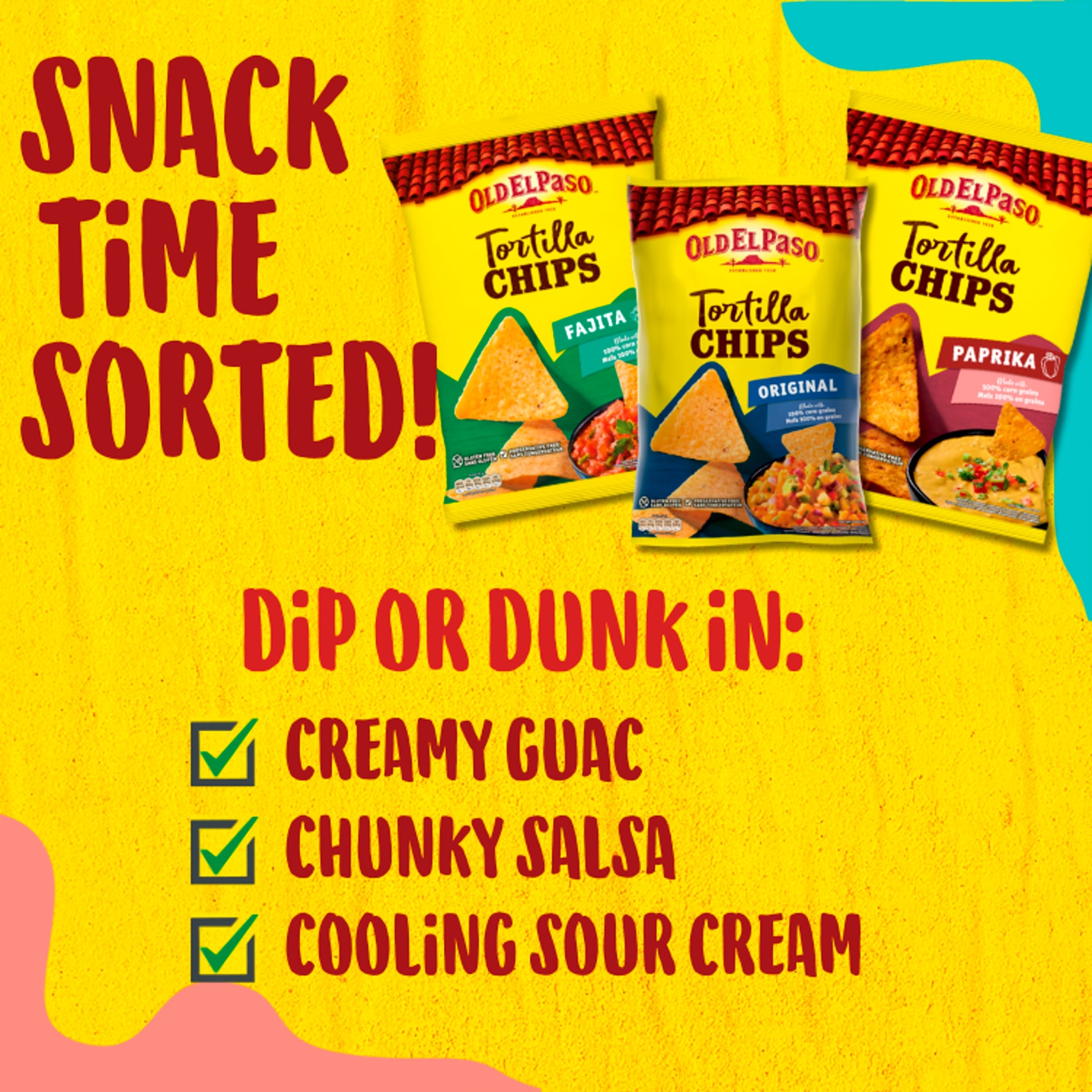 Old El Paso Tortilla Chips - Fajita 185g thumbnail 2