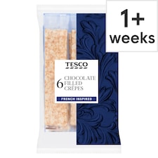 Tesco Chocolate Filled Crepes 6 pack