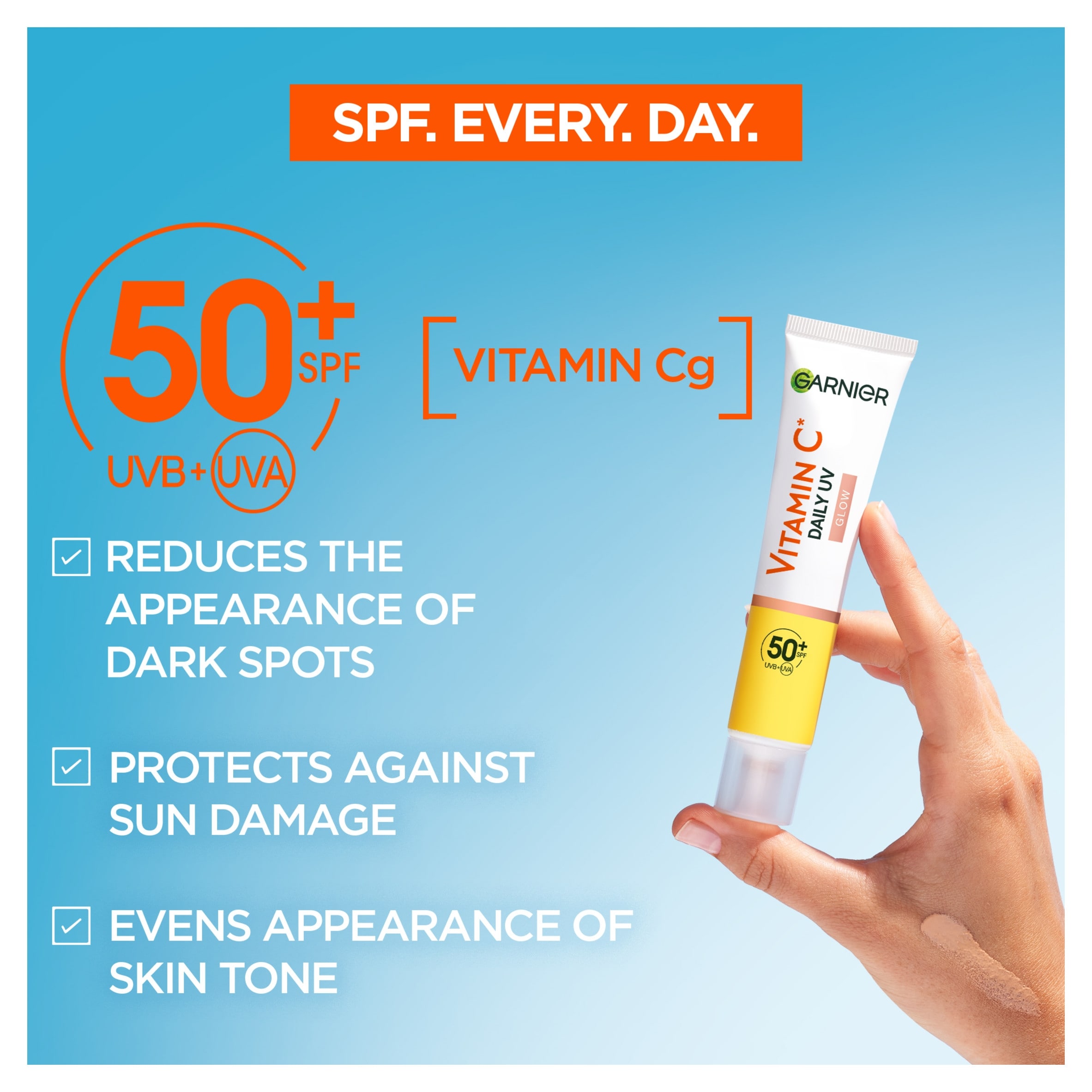 Garnier Skinactive Vitamin C Daily UV Brightening Fluid SPF50 40ml thumbnail 2