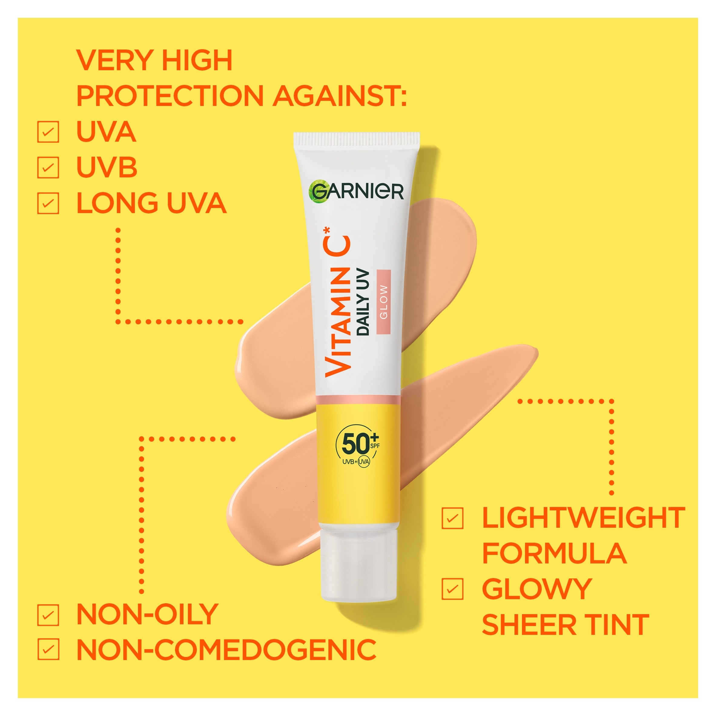 Garnier Skinactive Vitamin C Daily UV Brightening Fluid SPF50 40ml thumbnail 4