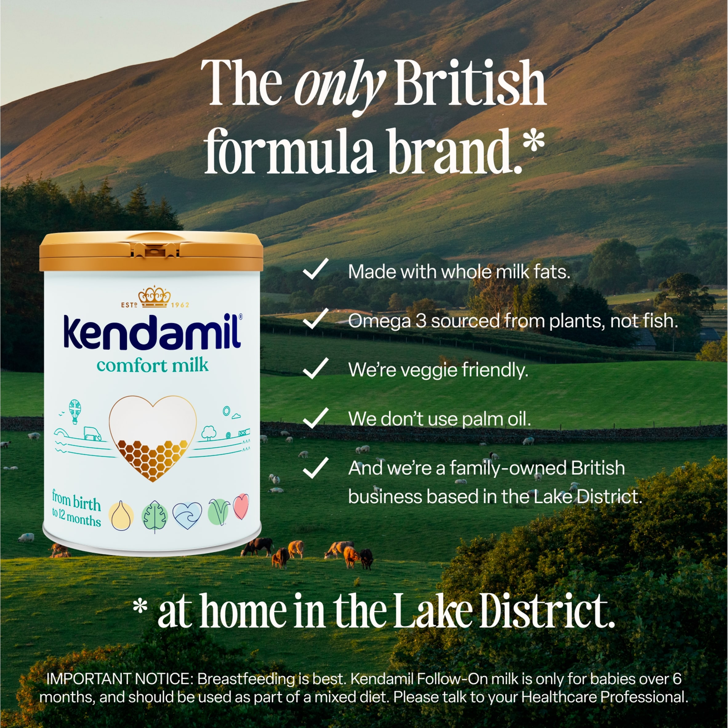 Kendamil Comfort Milk 0-12 Months 800g thumbnail 4