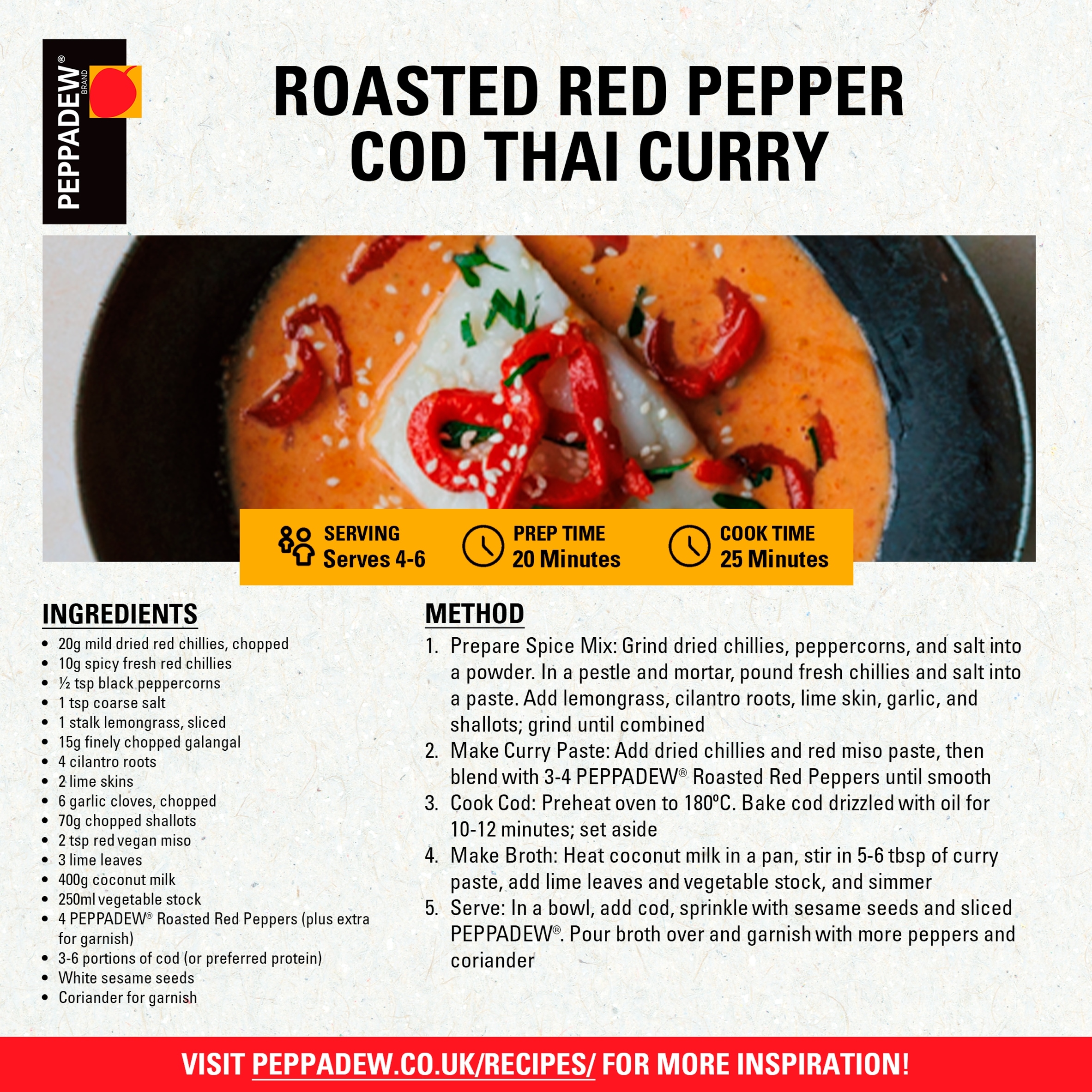 Peppadew Roasted Red Peppers 465g thumbnail 3