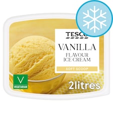 Tesco Soft Scoop Vanilla Ice Cream 2L