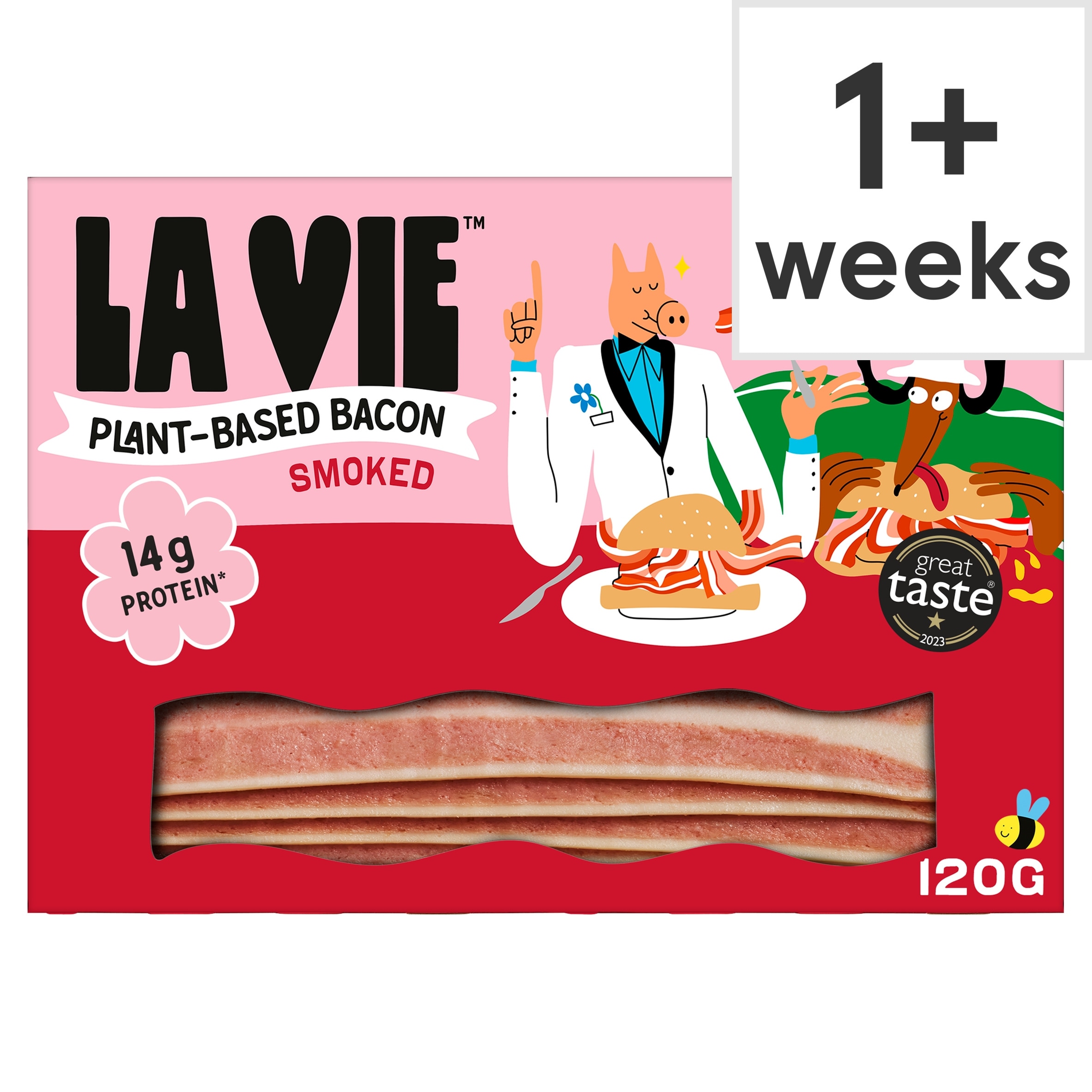 La Vie Plant-based Smoked Bacon Rashers, Vegan