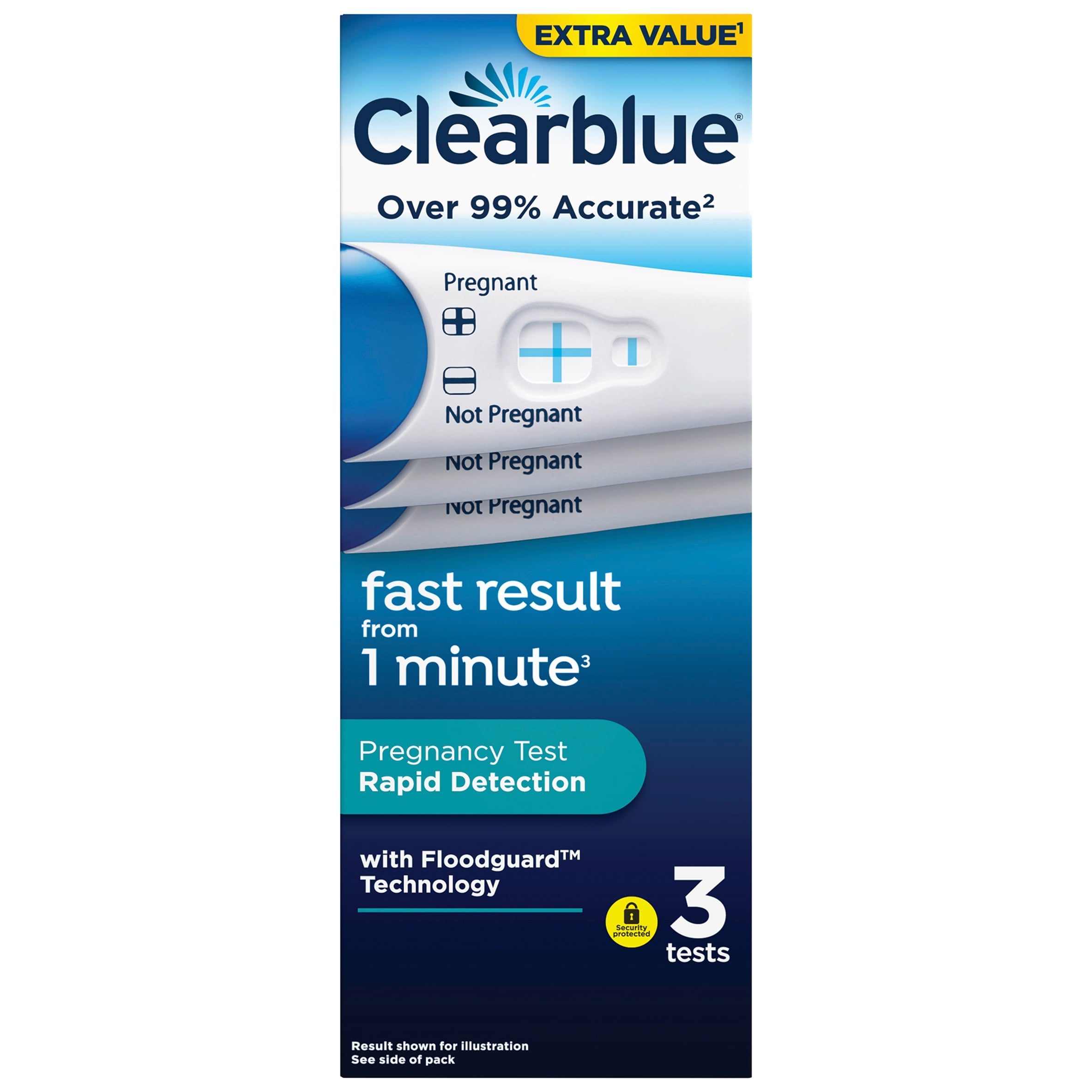 Clearblue Rapid Detection Pregnancy Test Value Pack with 3 Tests