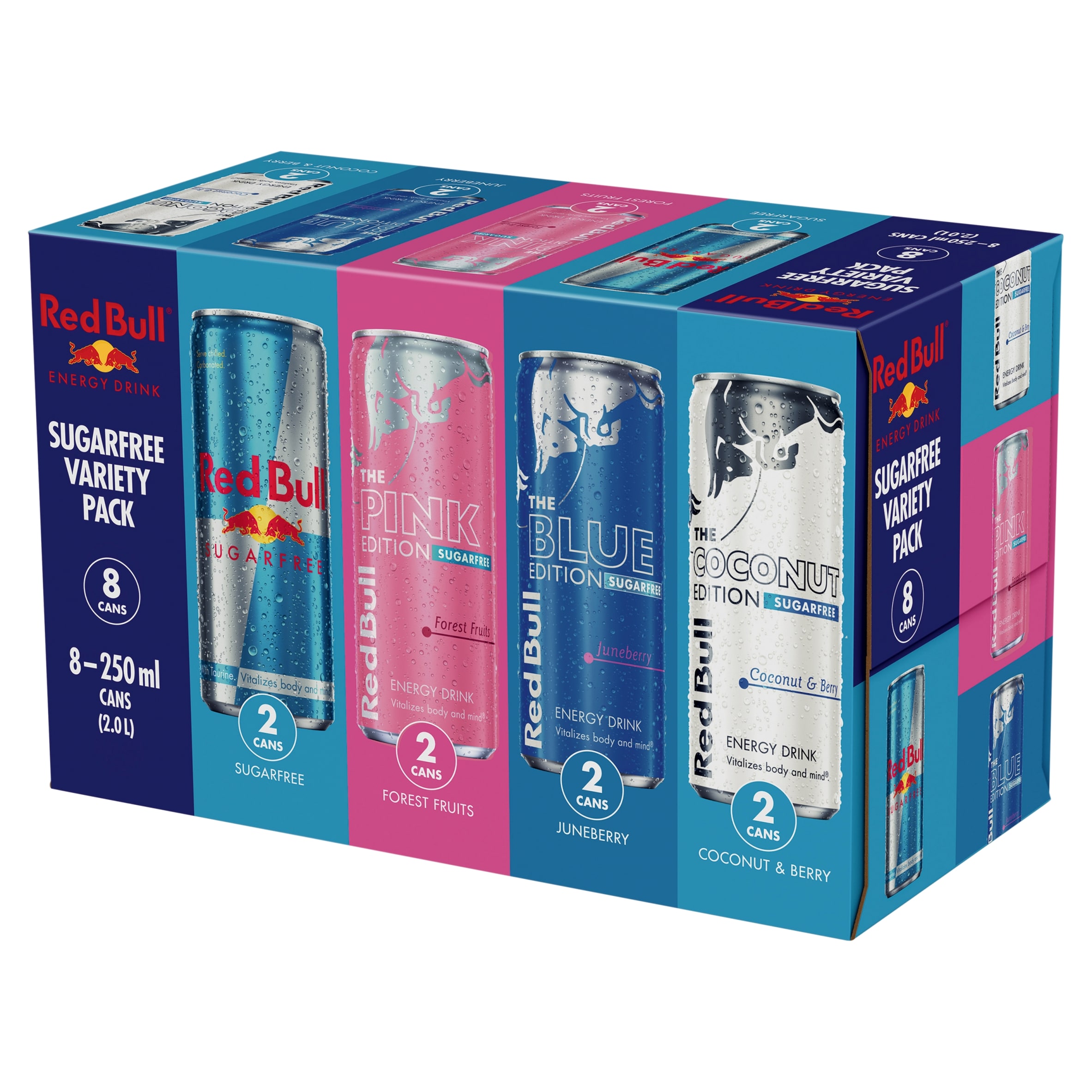 Red Bull Energy Drink Sugar Free Editions Variety Pack