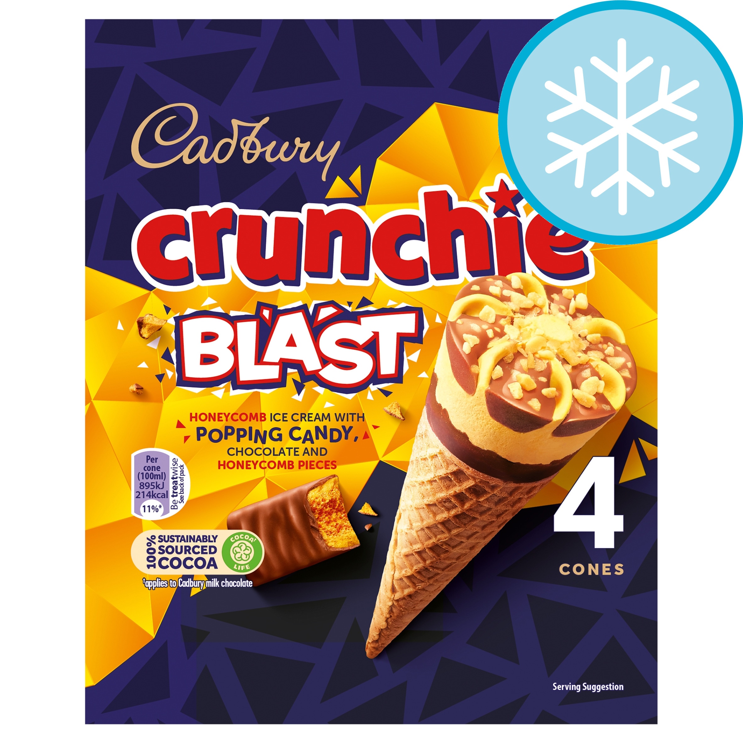 Cadbury Crunchie Ice Cream Cone