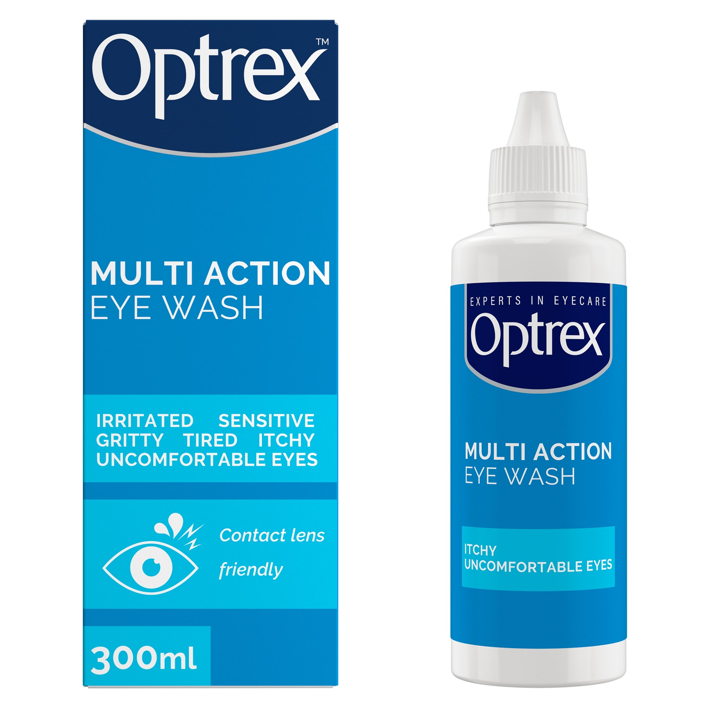 Optrex Multi Action Soothing Eye Wash For Irritated Eyes 300ml thumbnail 2