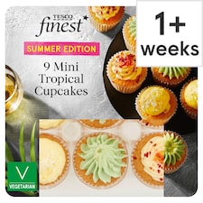 Tesco Finest 9 Mini Tropical Cupcakes
