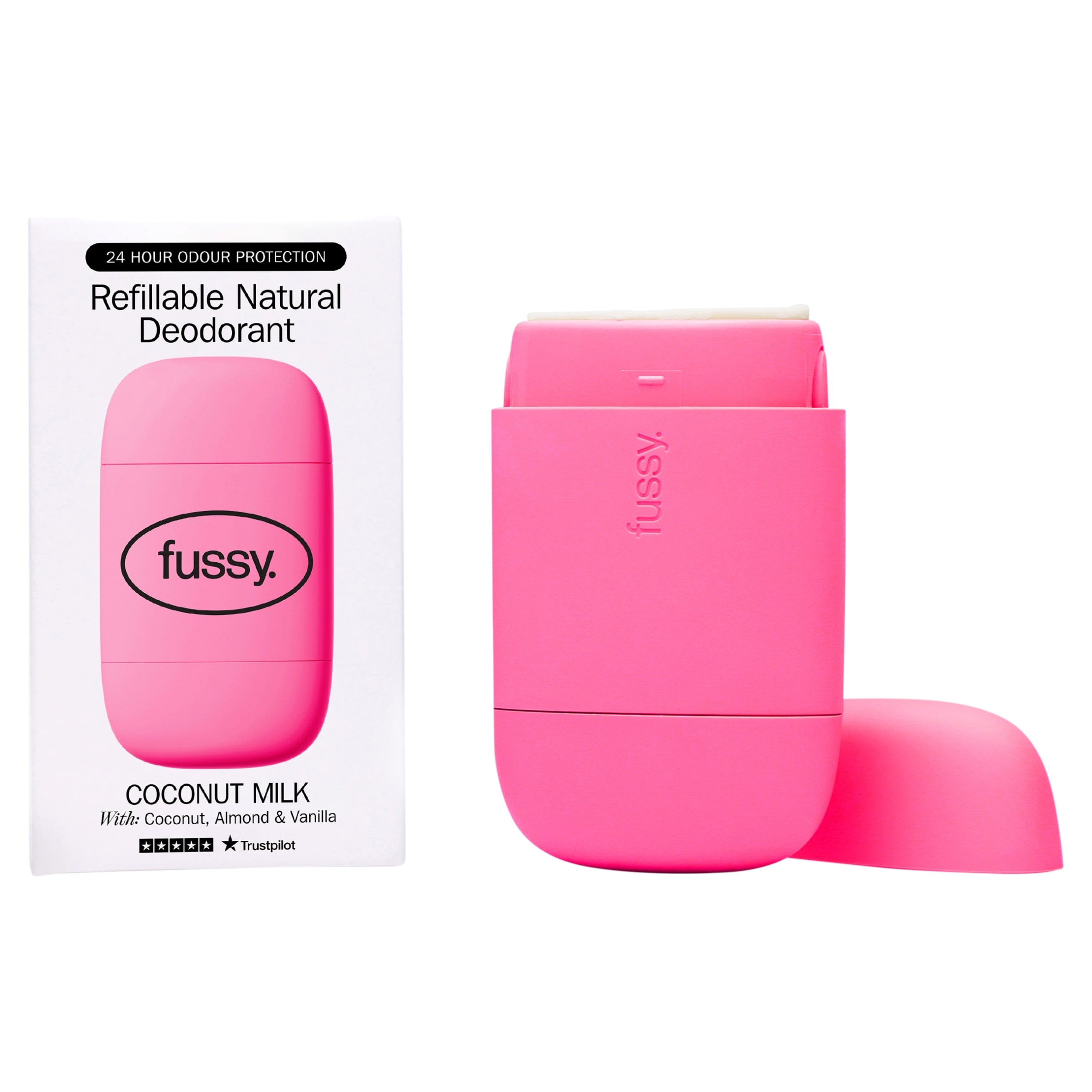 Fussy Refillable Natural Deodorant Coconut Milk 40g