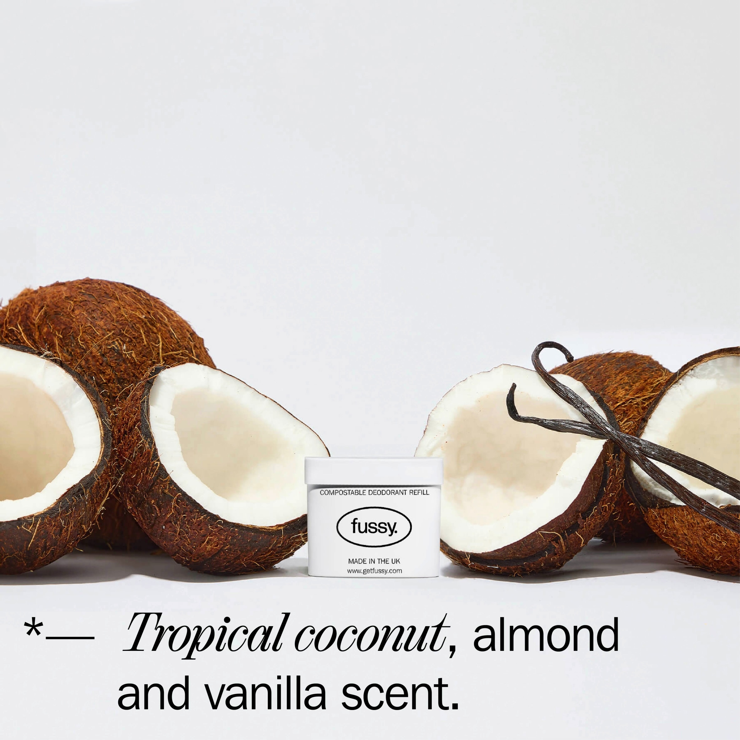 Fussy Refillable Natural Deodorant Coconut Milk 40g thumbnail 4
