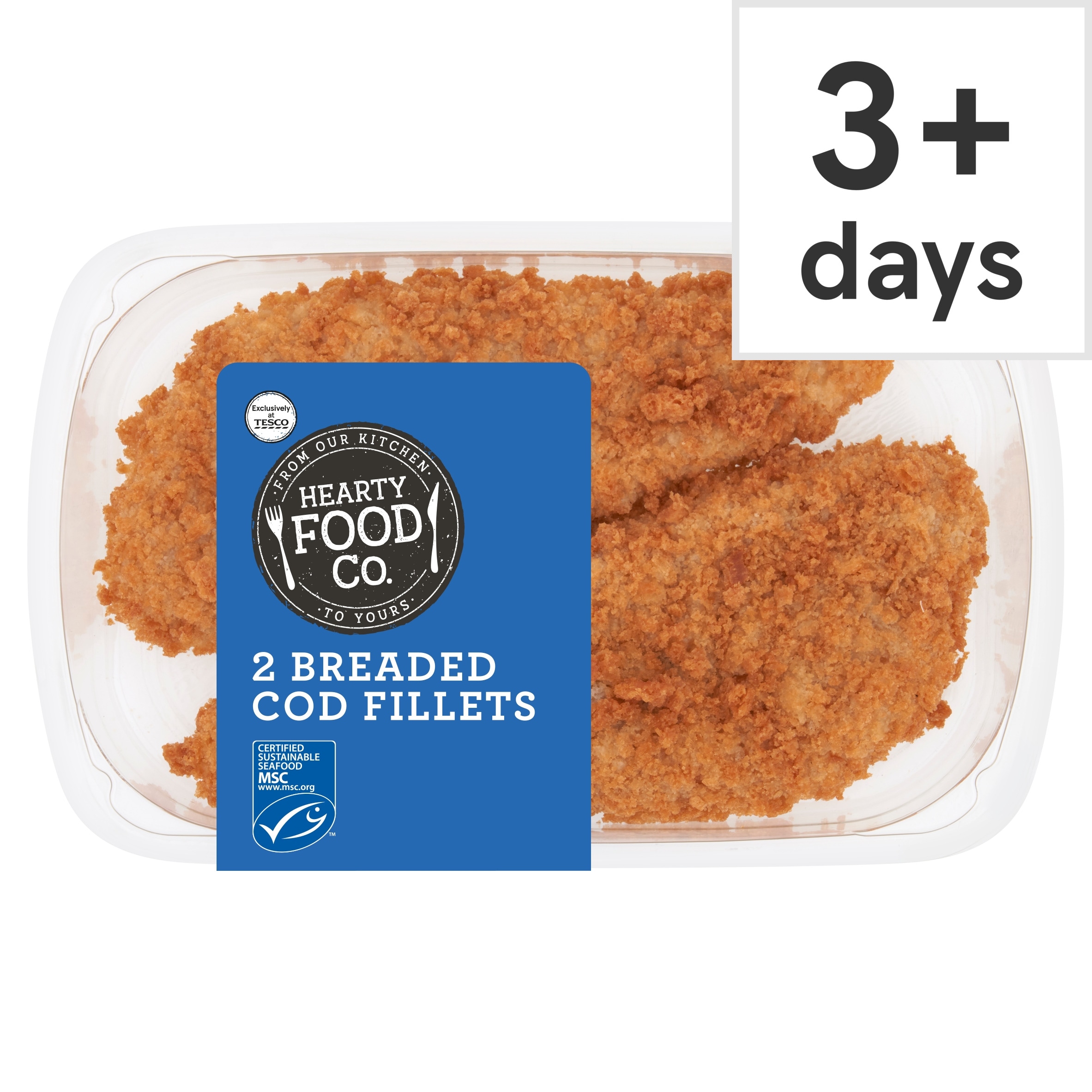 Hearty Food Co. Breaded Cod Fillets 2 Pack 300g