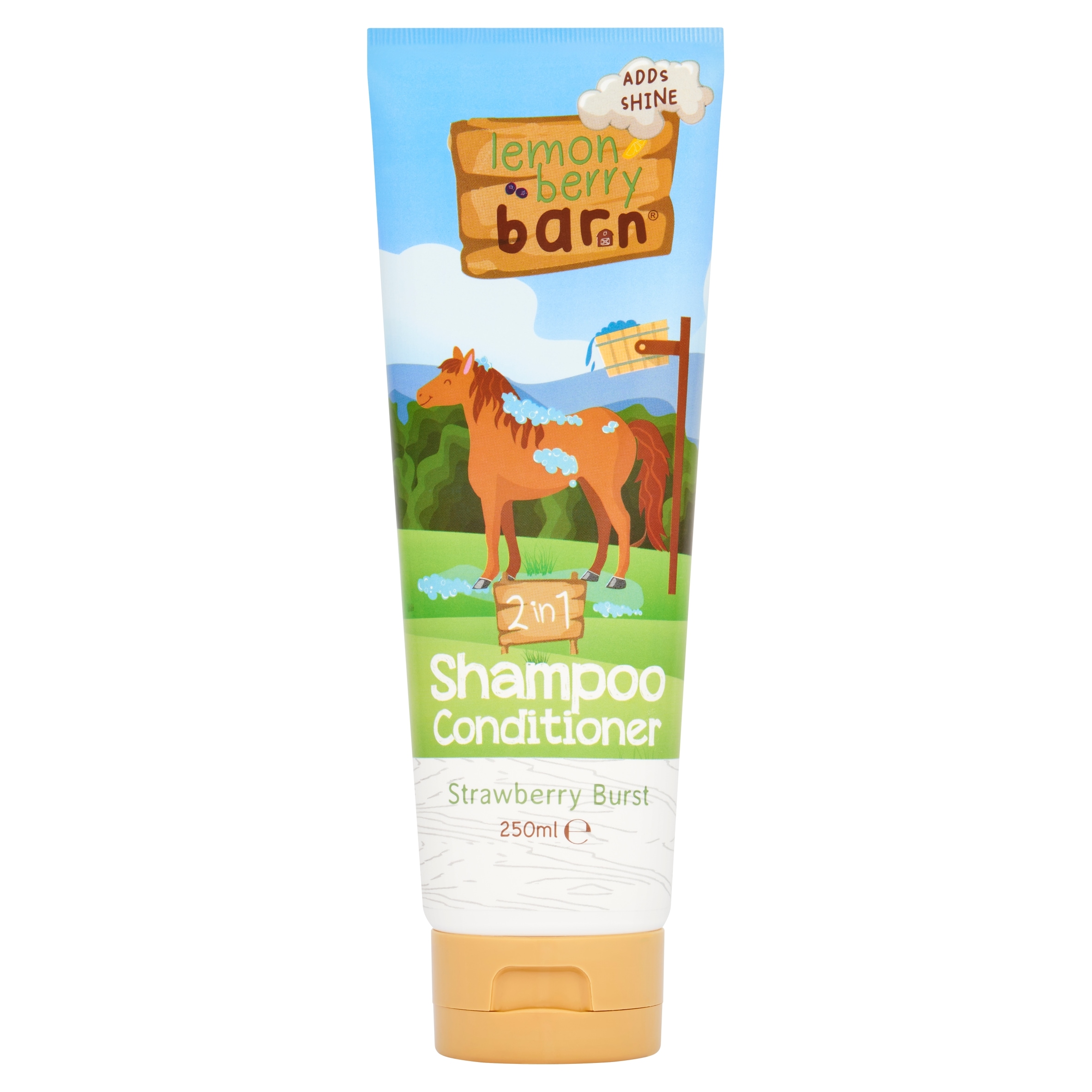 Lemon Berry Barn 2 in 1 Shampoo Conditioner Strawberry Burst 250ml