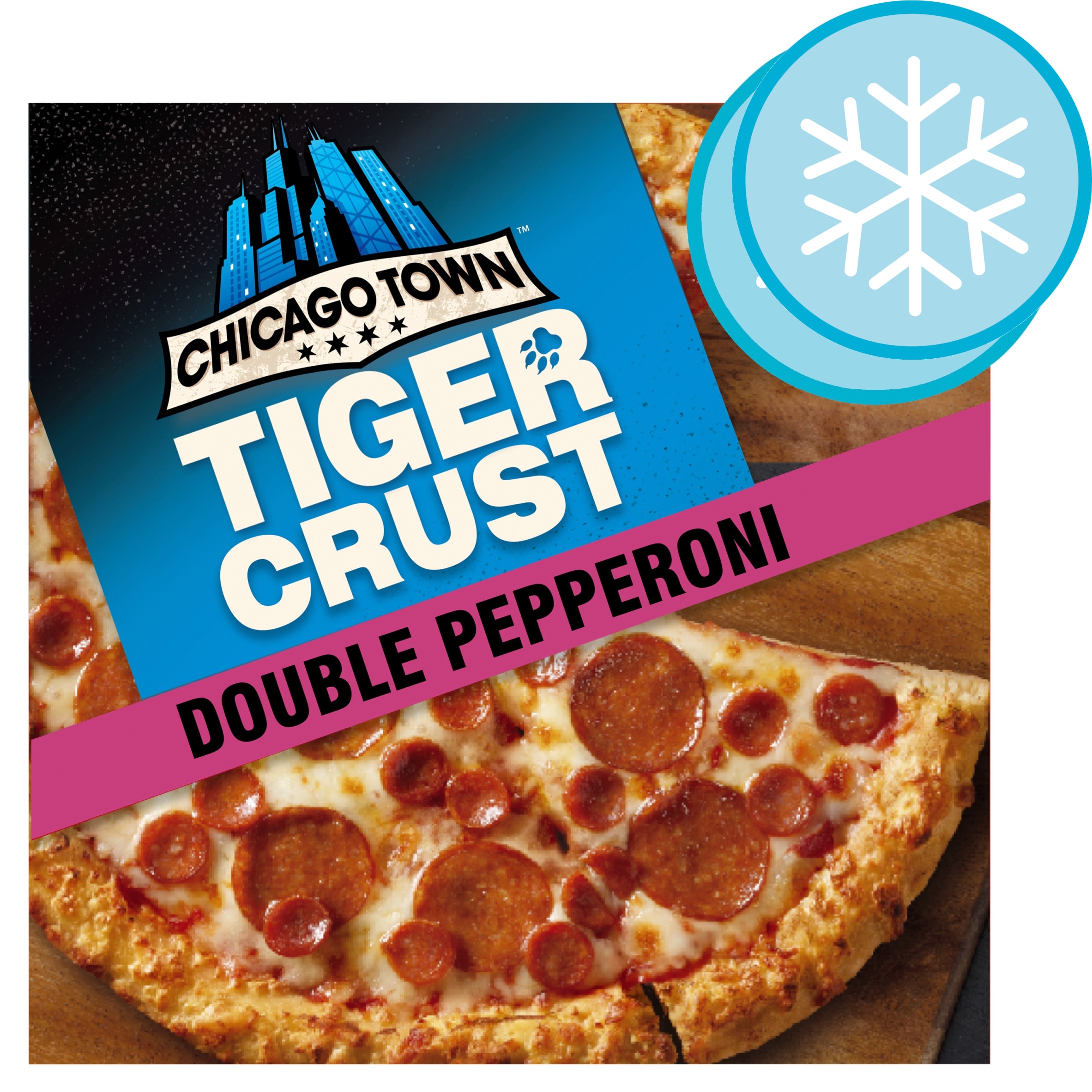 Chicago Town Tiger Crust Double Pepperoni Pizza
