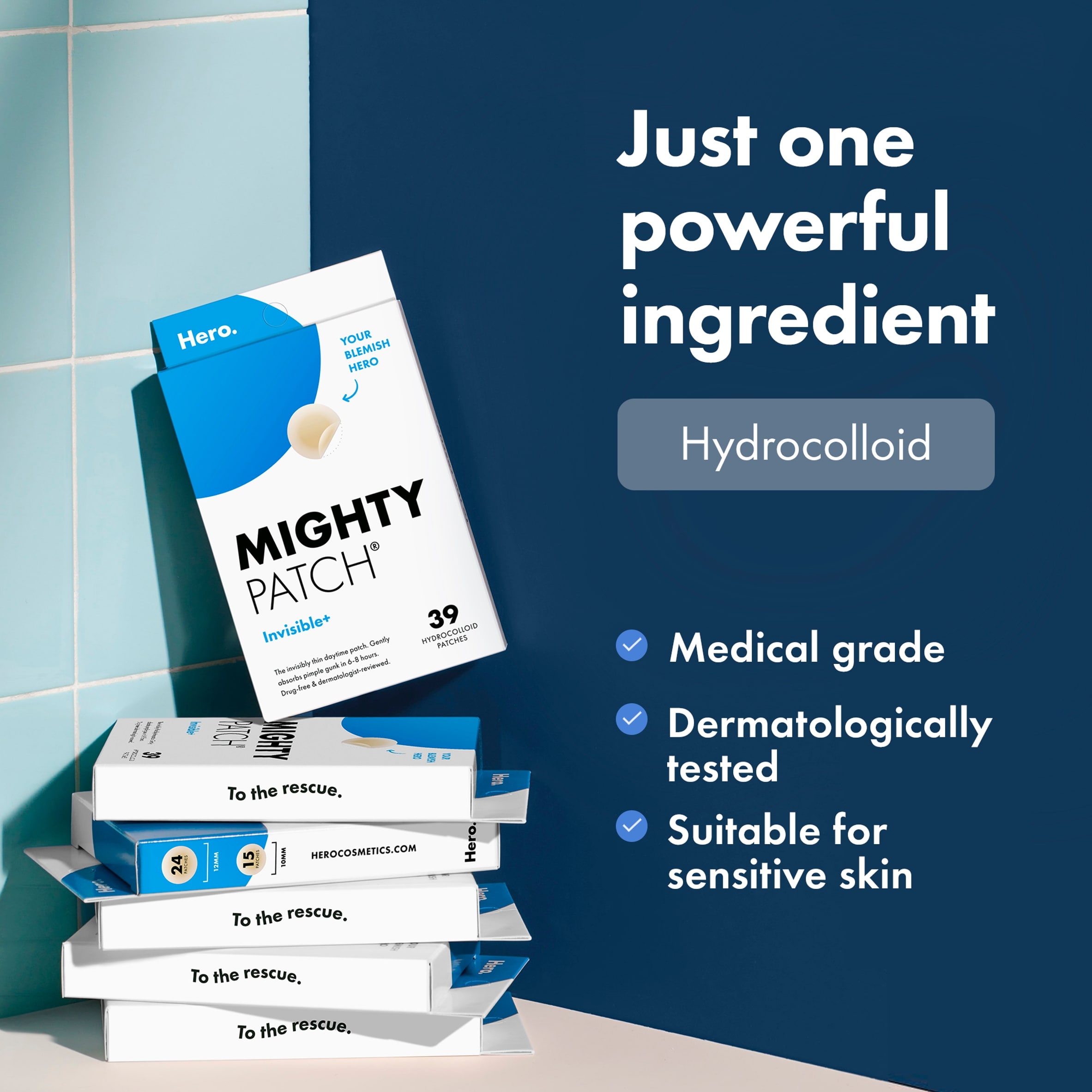 Hero Mighty Patch Invisible+ 24 pack thumbnail 3
