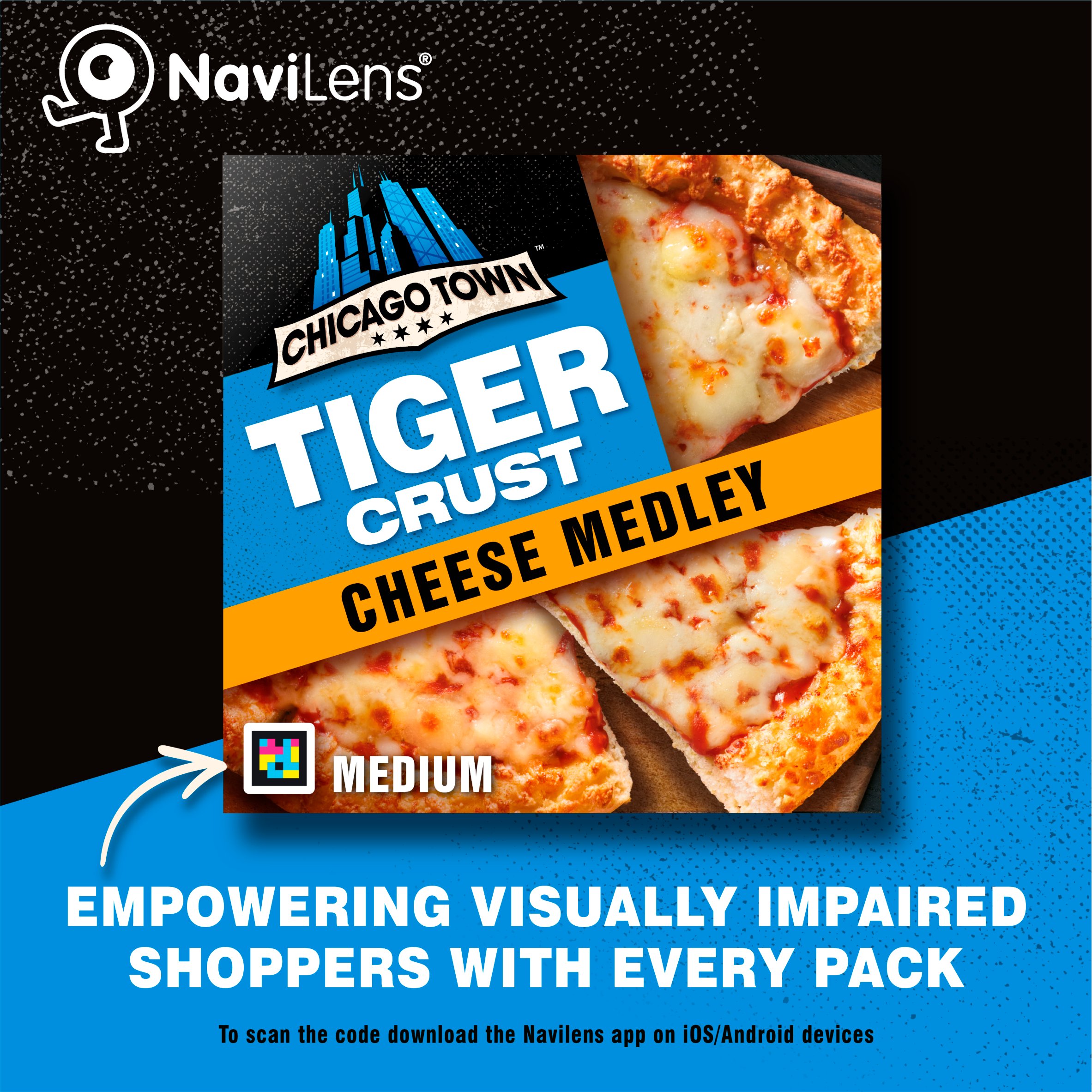 Chicago Town Tiger Crust Pizza - Cheese Medley 305g thumbnail 2