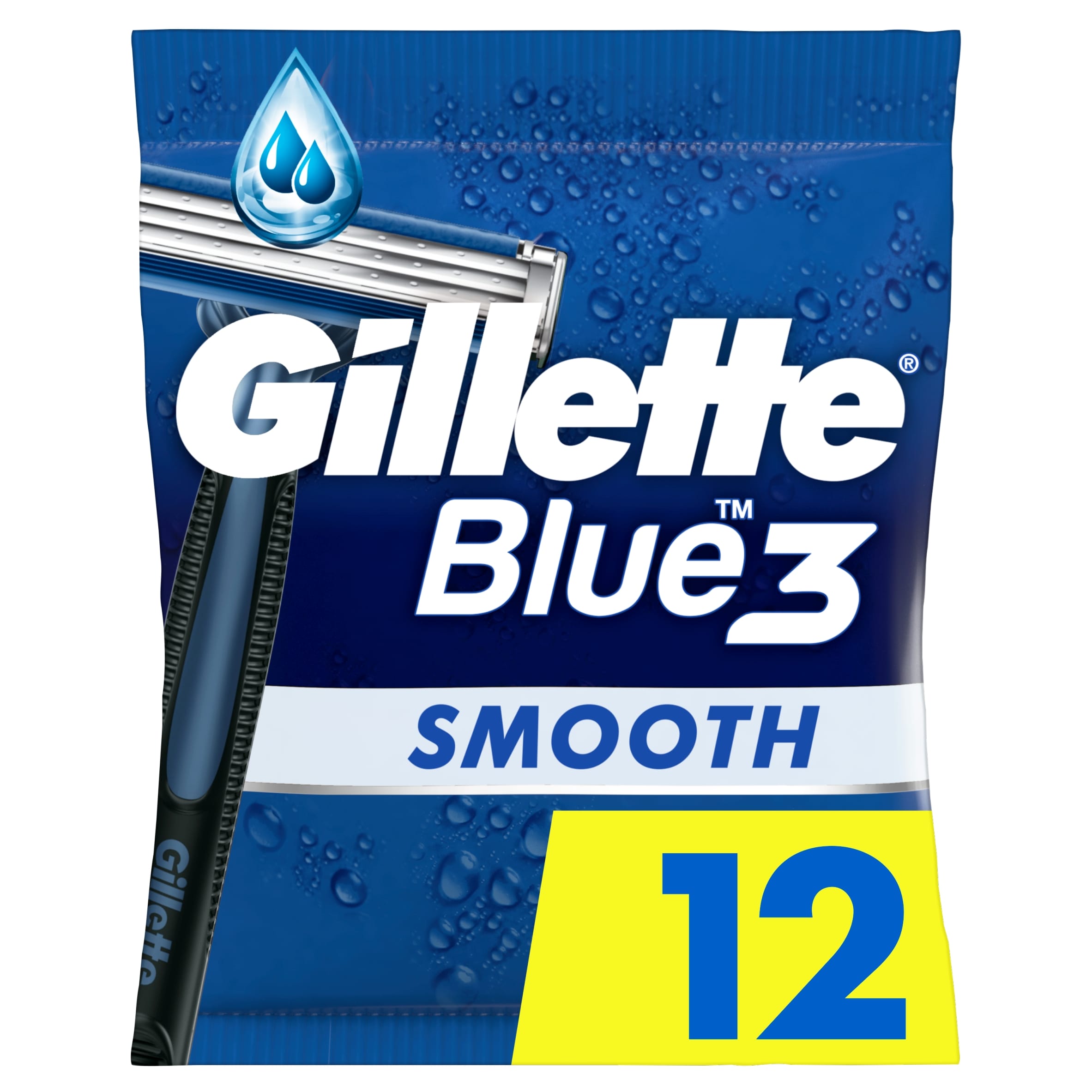 Gillette Blue 3 Disposable Men's Razors 12 Pack