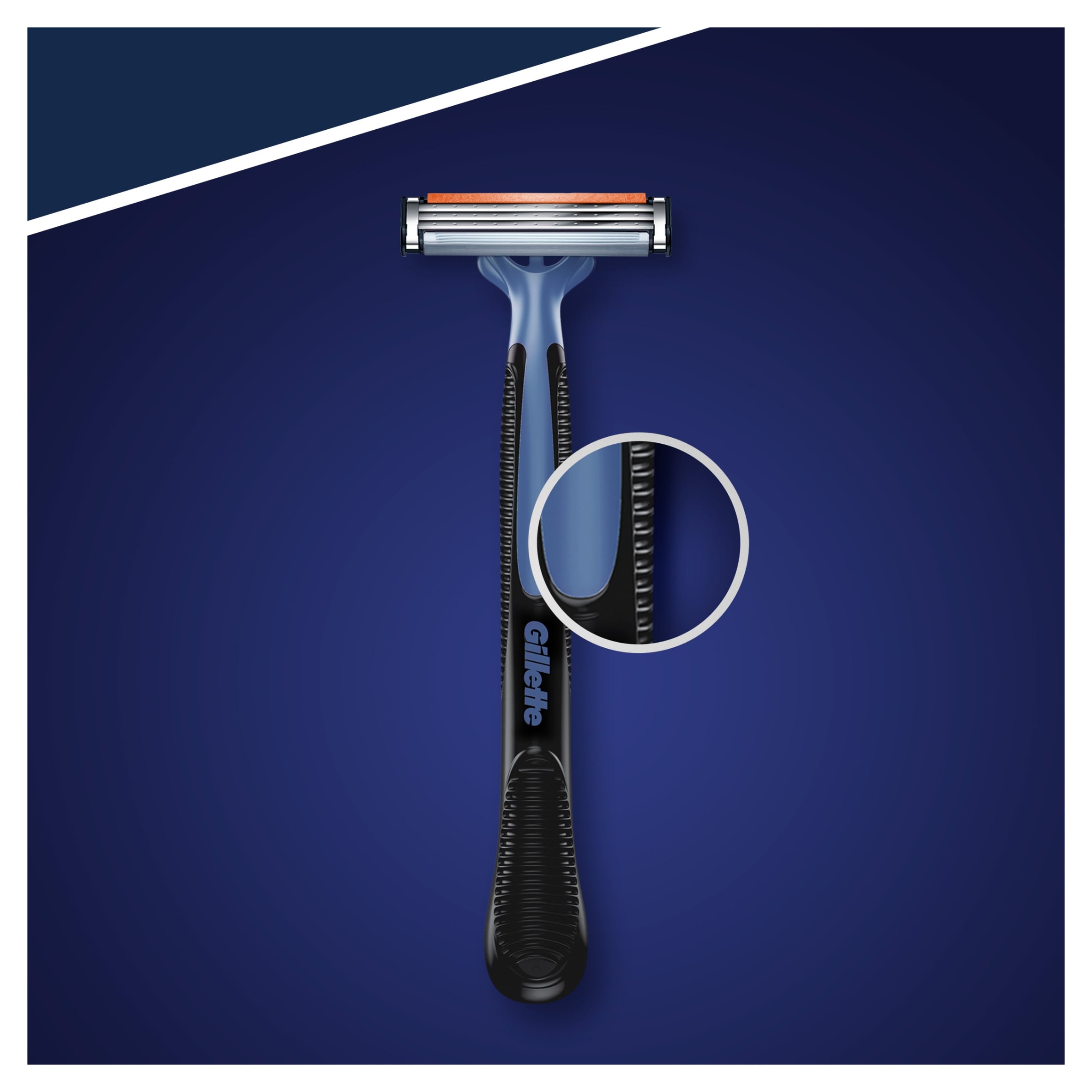 Gillette Blue 3 Disposable Men's Razors 12 Pack thumbnail 2