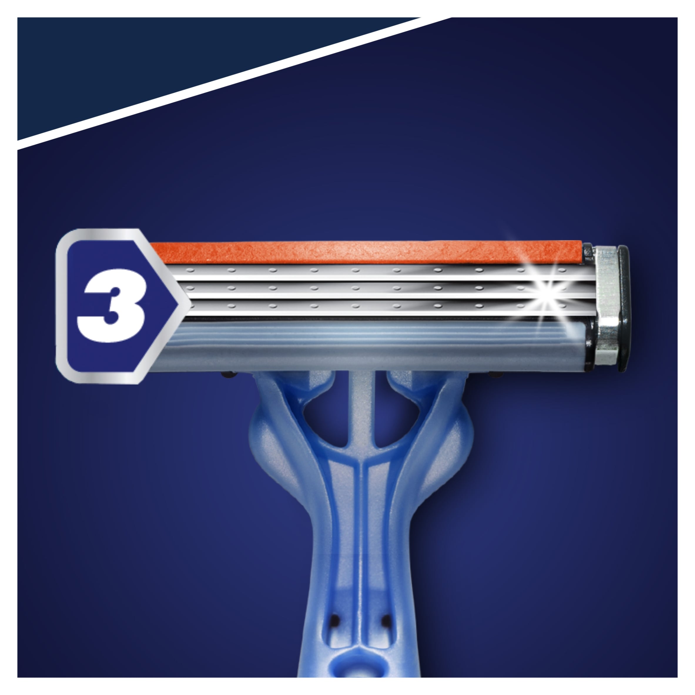 Gillette Blue 3 Disposable Men's Razors 12 Pack thumbnail 4
