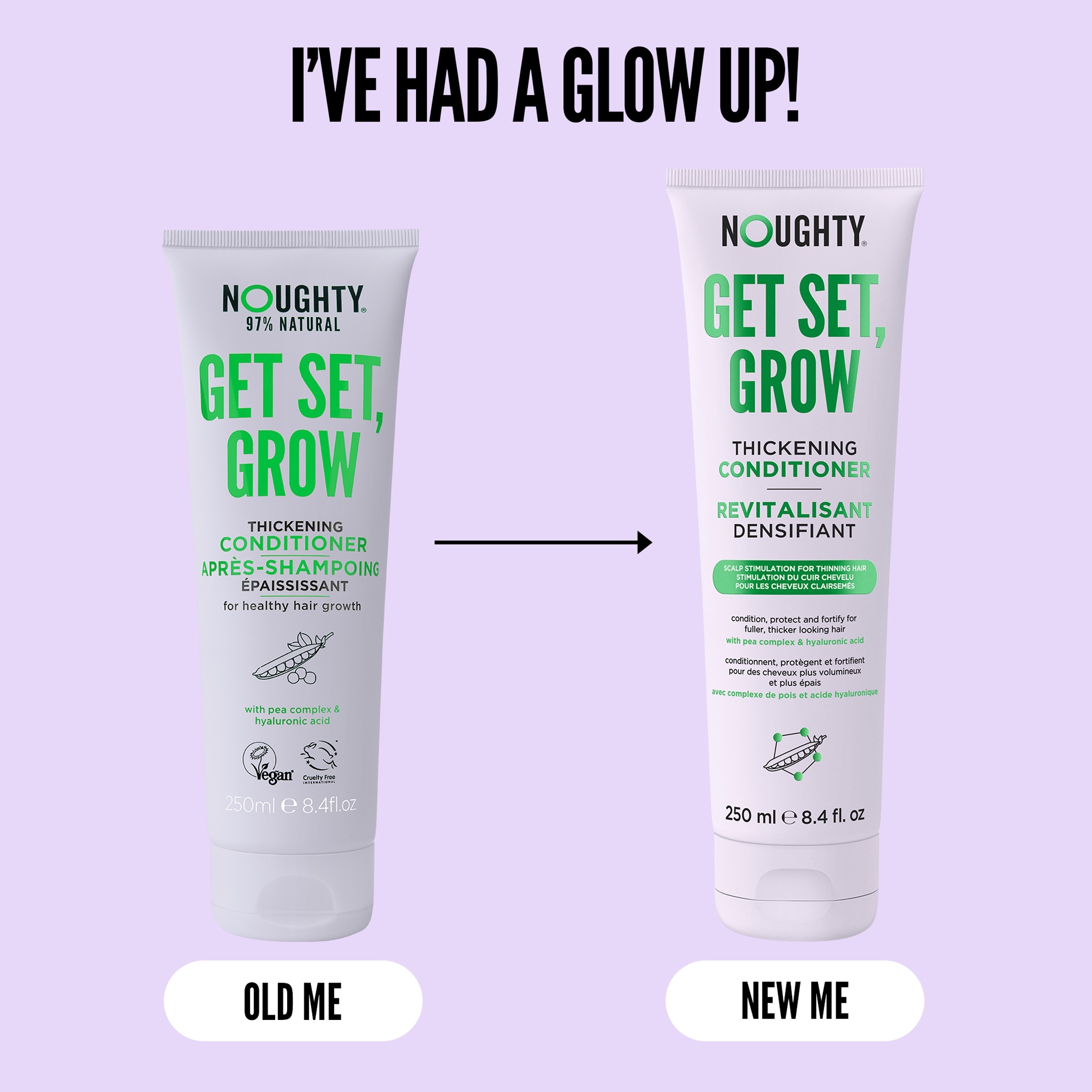 Noughty Get Set, Grow Thickening Conditioner 250ml thumbnail 2