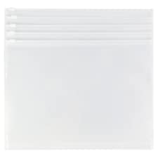 Tesco A4 Zipper Wallet 5 Pack