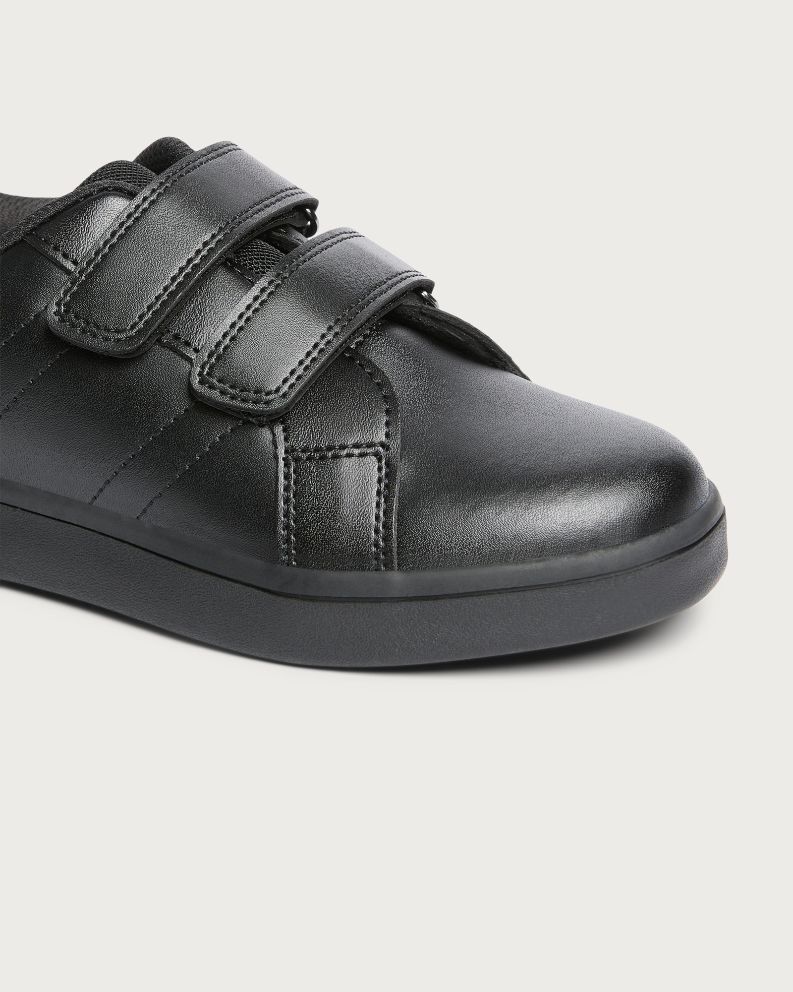 F&F School Boys Double Strap Fastening Trainers in Black thumbnail 3