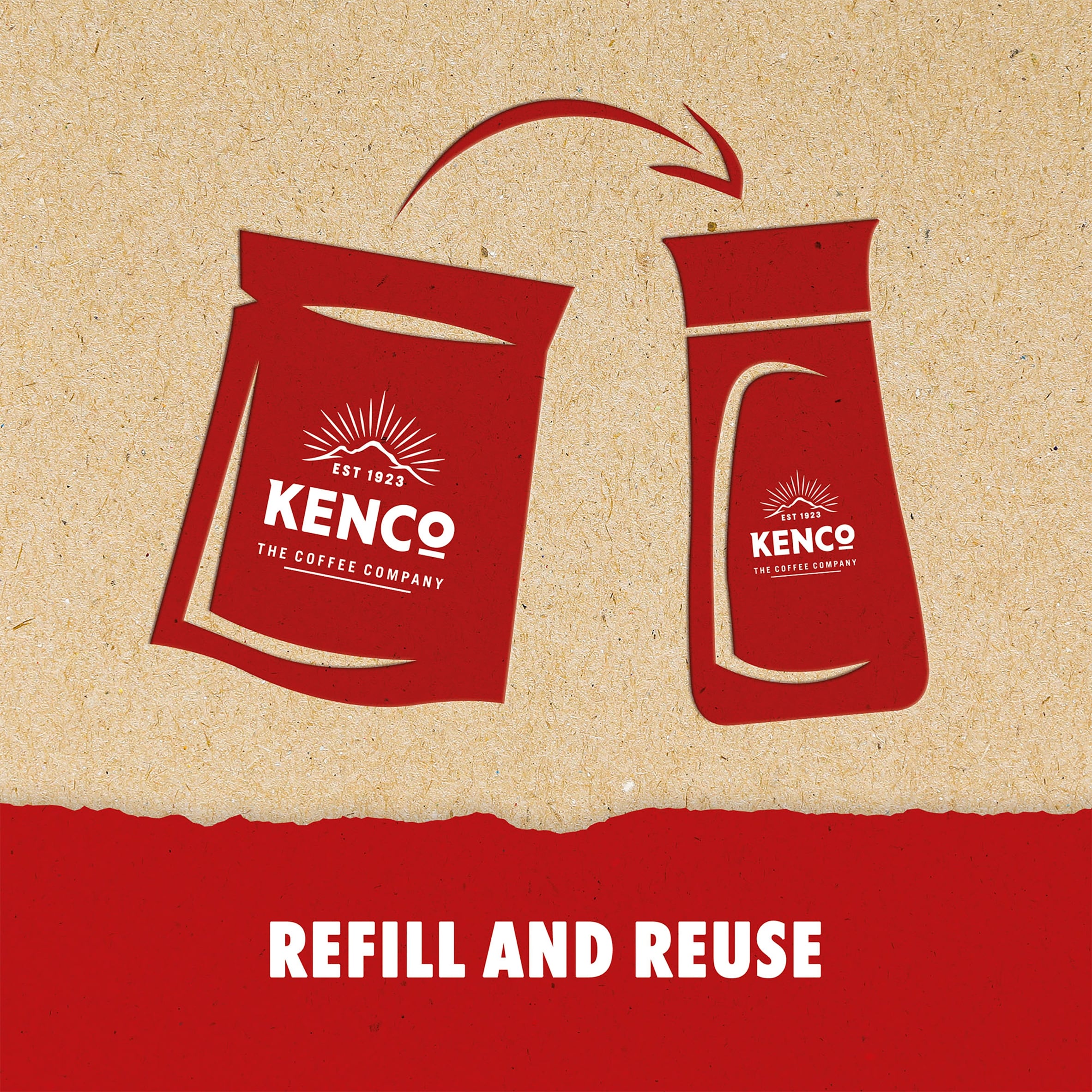 Kenco Smooth Instant Coffee Paper Refill 150g thumbnail 3