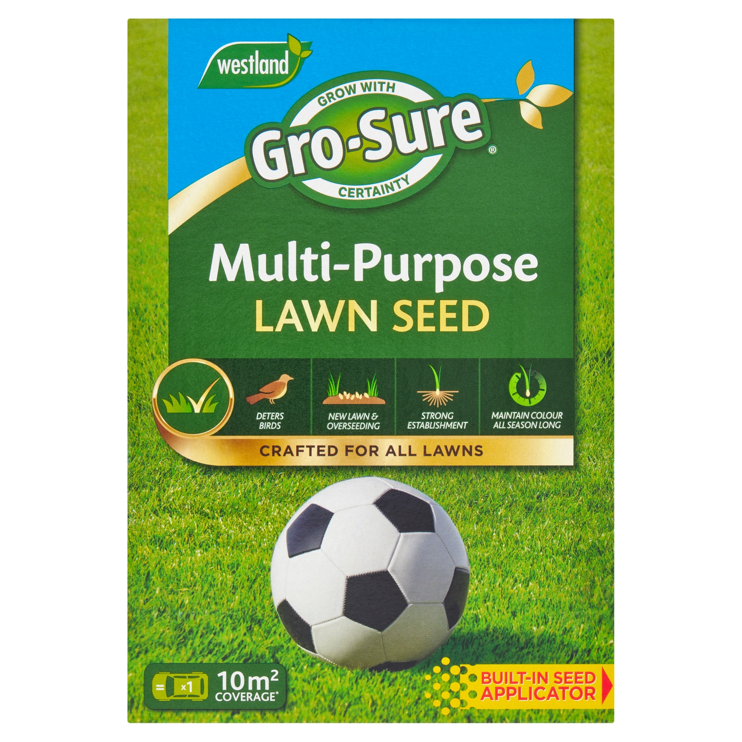 Westland Gro-Sure Multi-Purpose Lawn Seed 10m2 300g Box