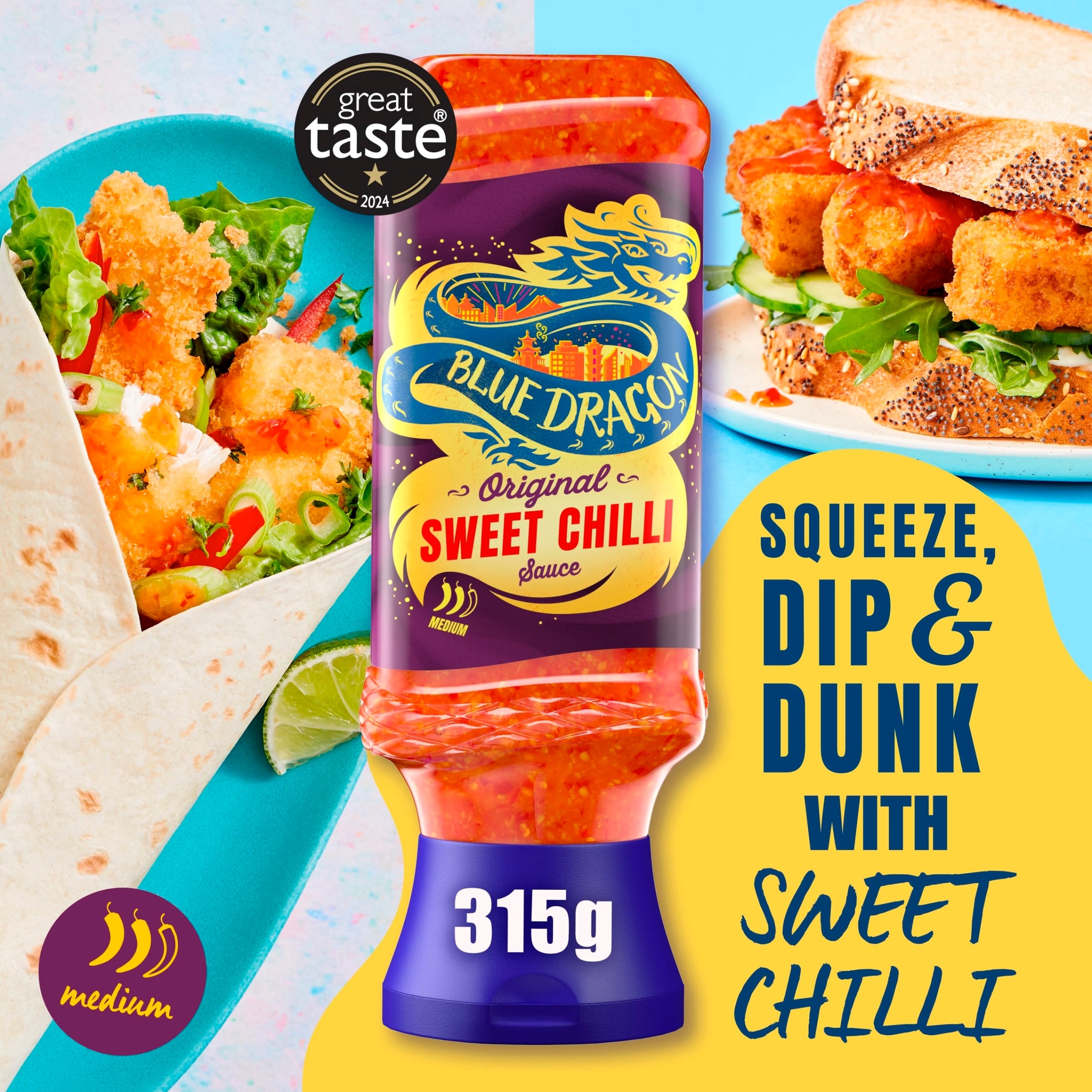 Blue Dragon Original Thai Sweet Chilli Dipping Sauce 315g thumbnail 4