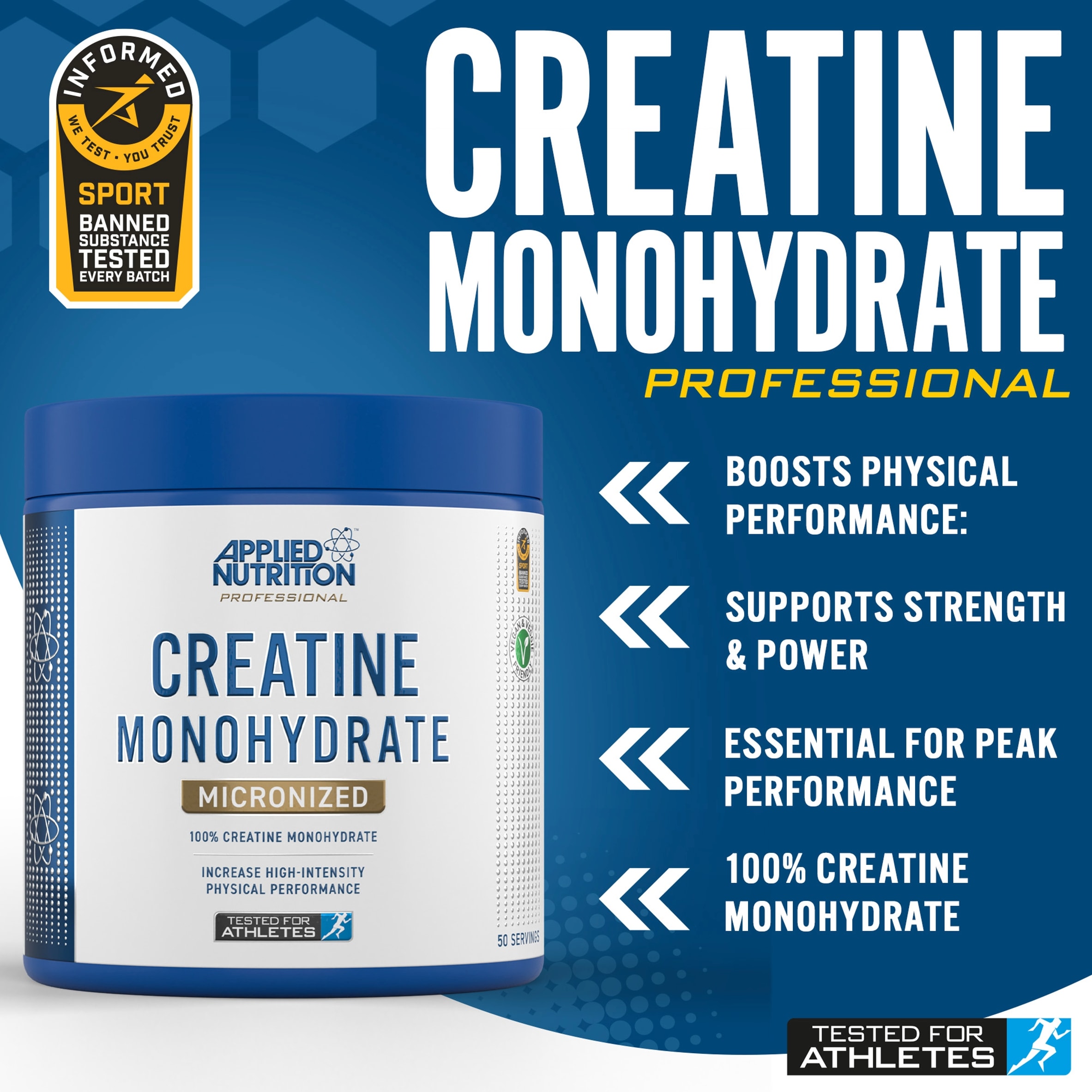 Applied Nutrition Creatine Monohydrate Powder 250g thumbnail 4