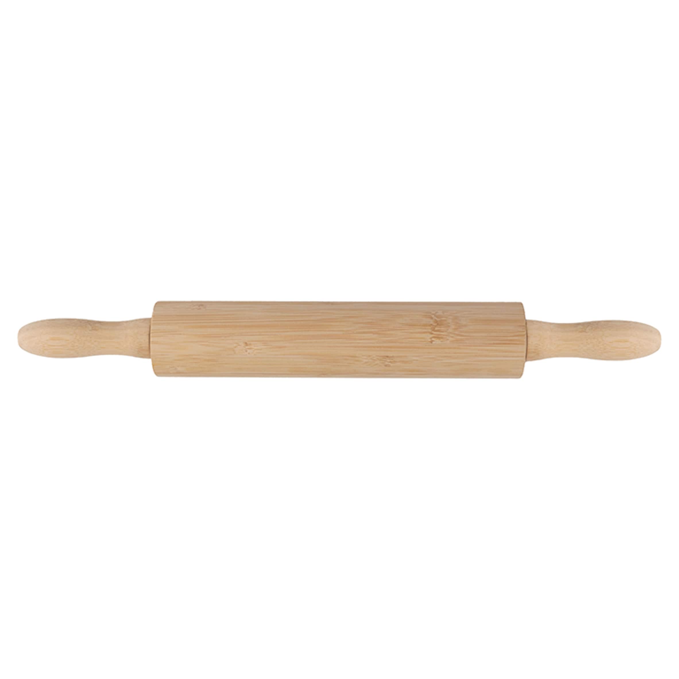 Tesco Bamboo Rolling Pin With Handles