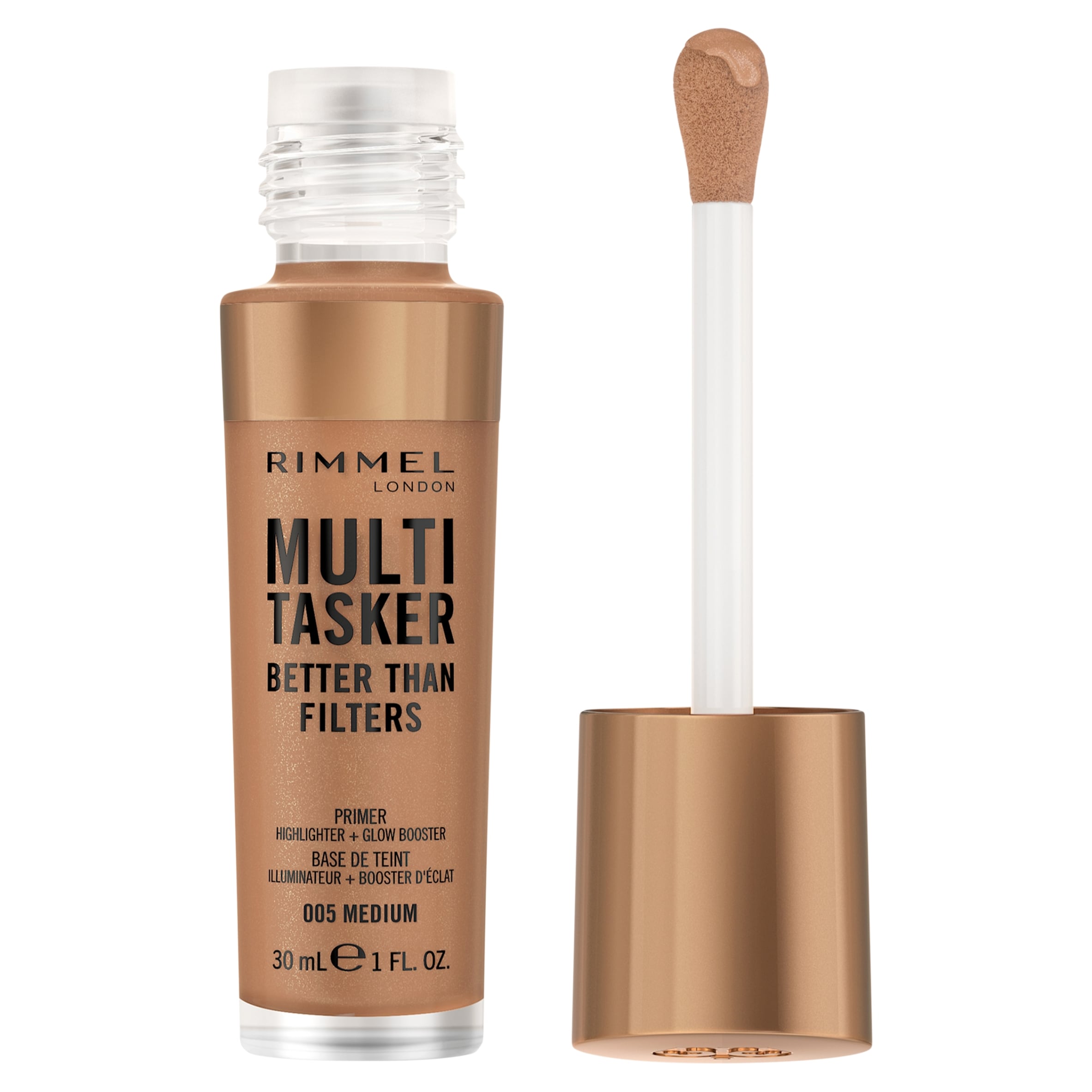 Rimmel London Multi-Tasker Better Than Filters Glow Boosting Primer, 005 Medium