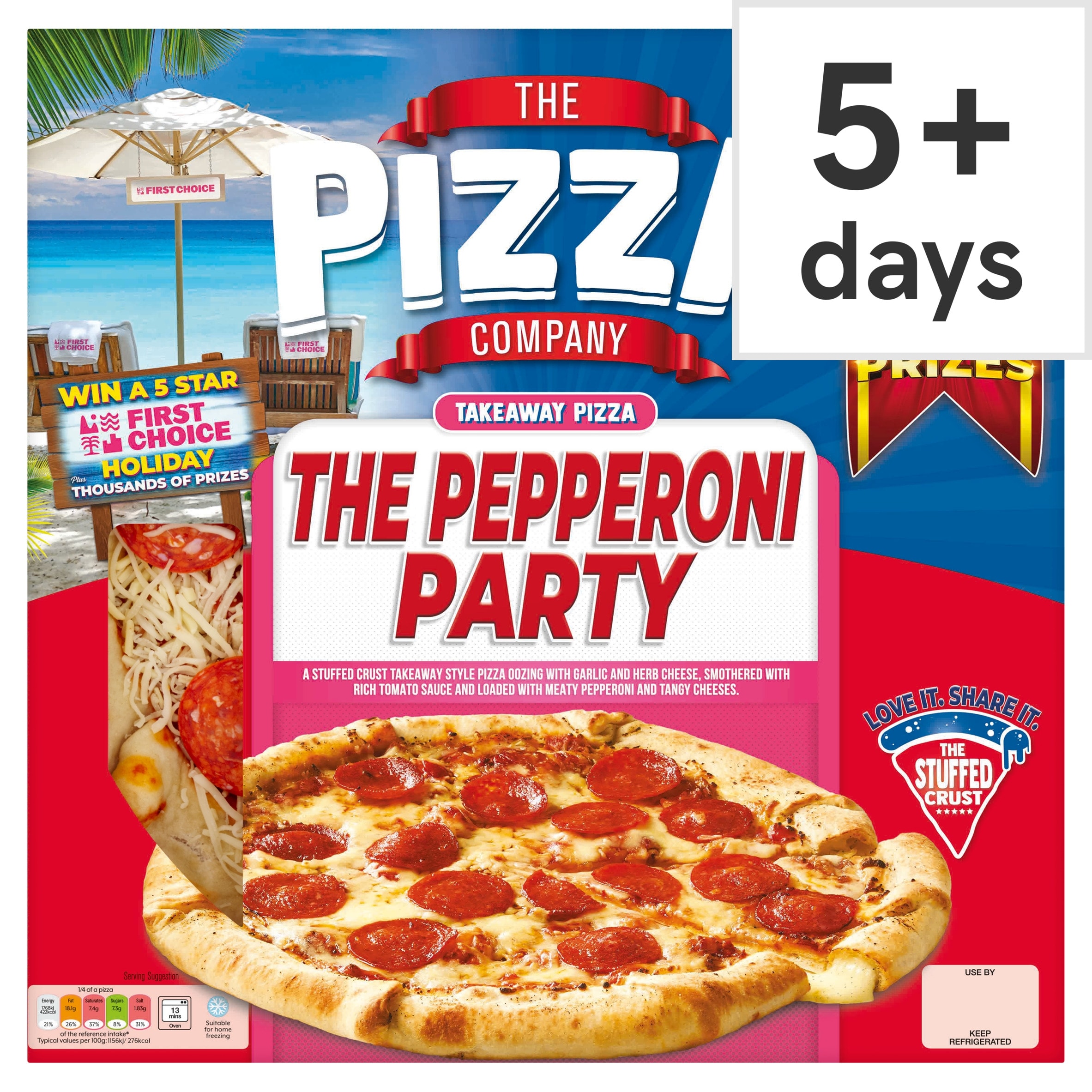The Pizza Company Pepperoni Party Stuffed Crust